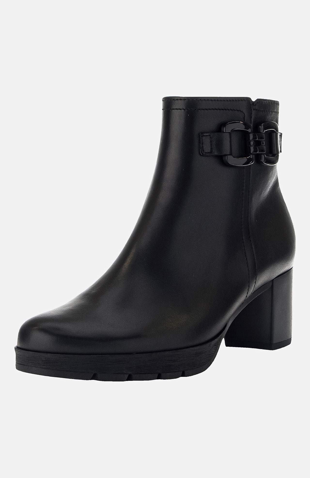 Ankelstøvle med sort spænde