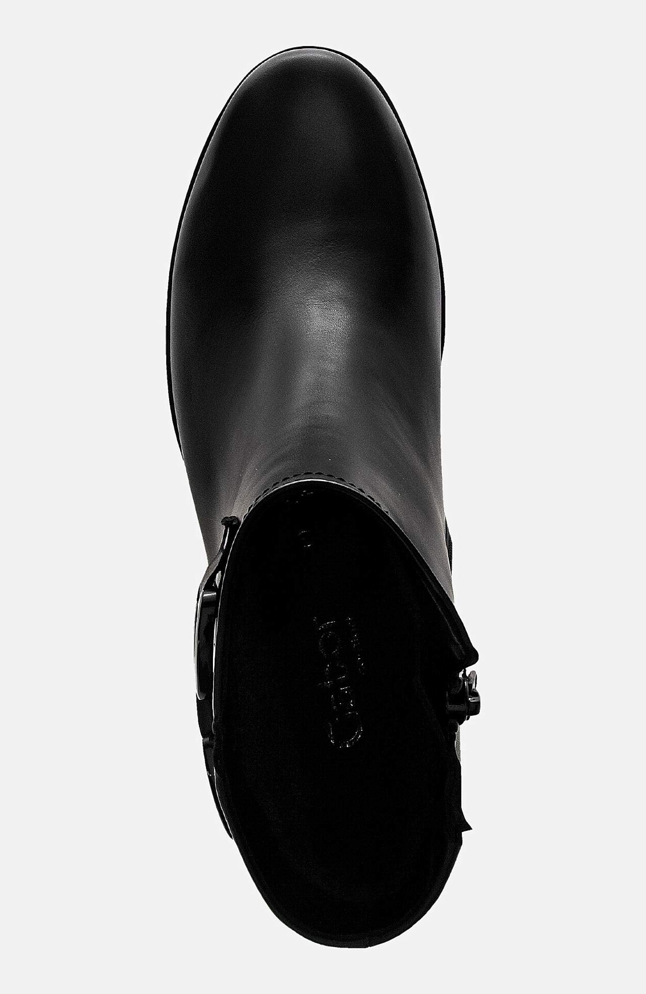 Ankelstøvle med sort spænde