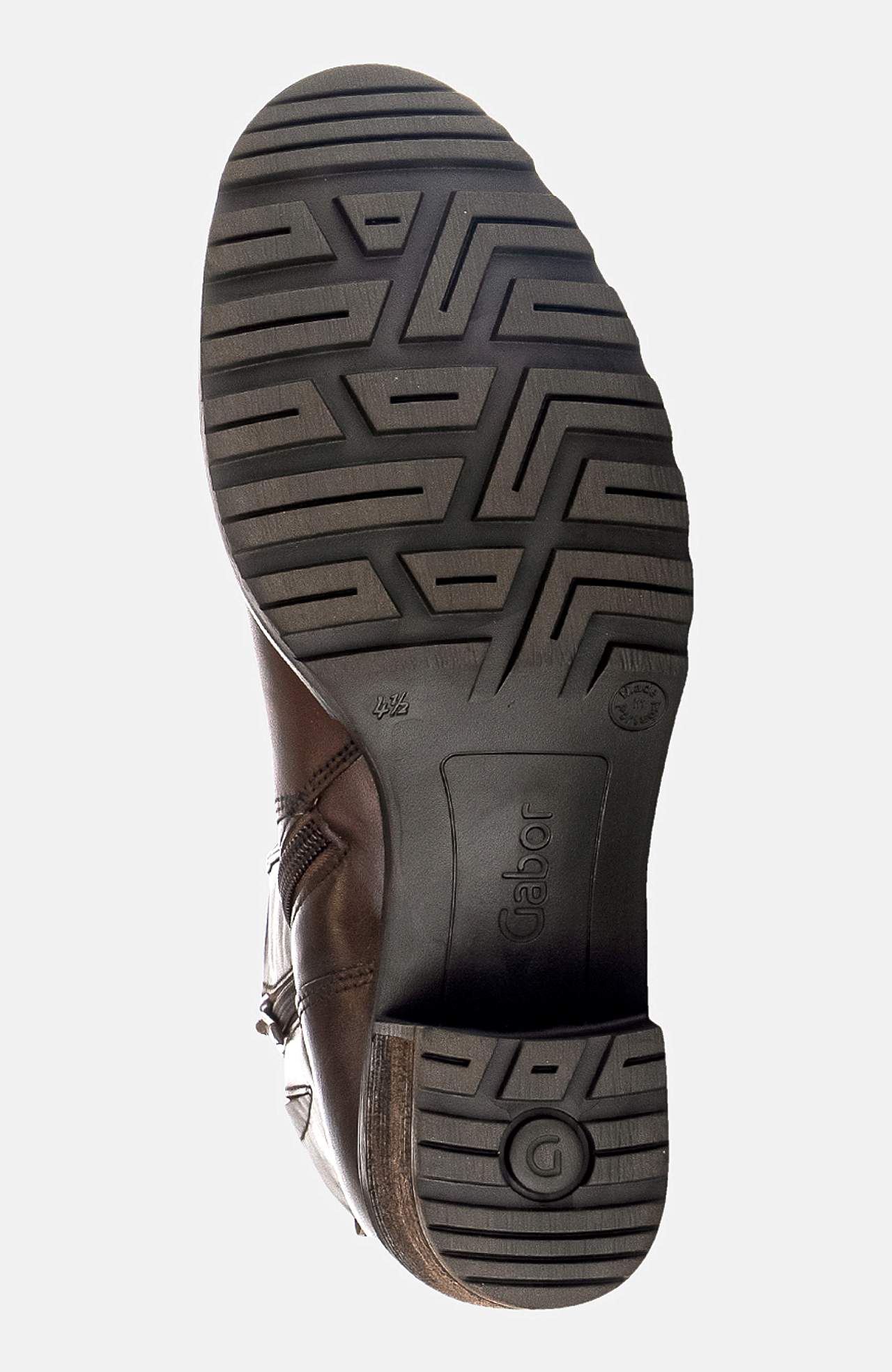 Skindstøvlet med lynlås og rundet tå