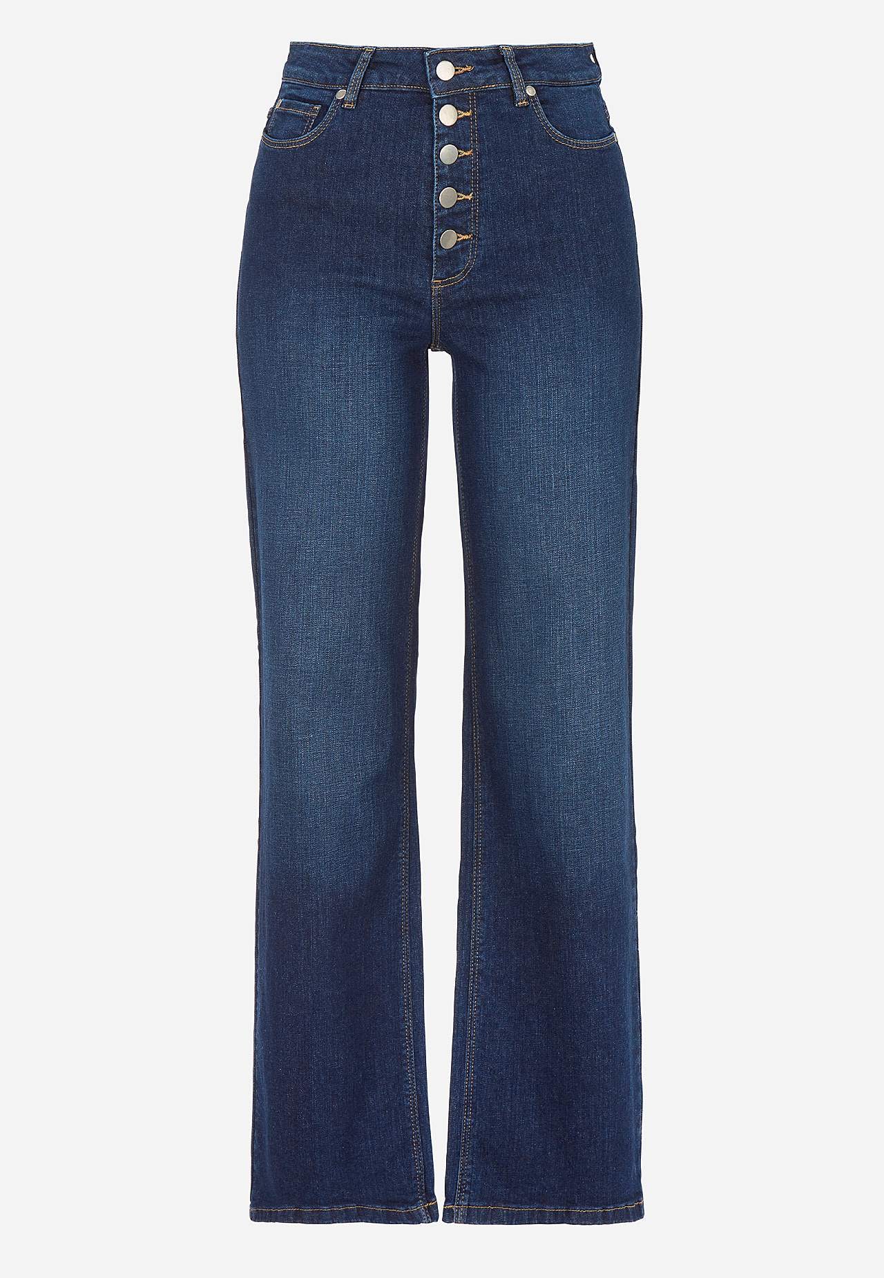 Stretchjeans med høj talje