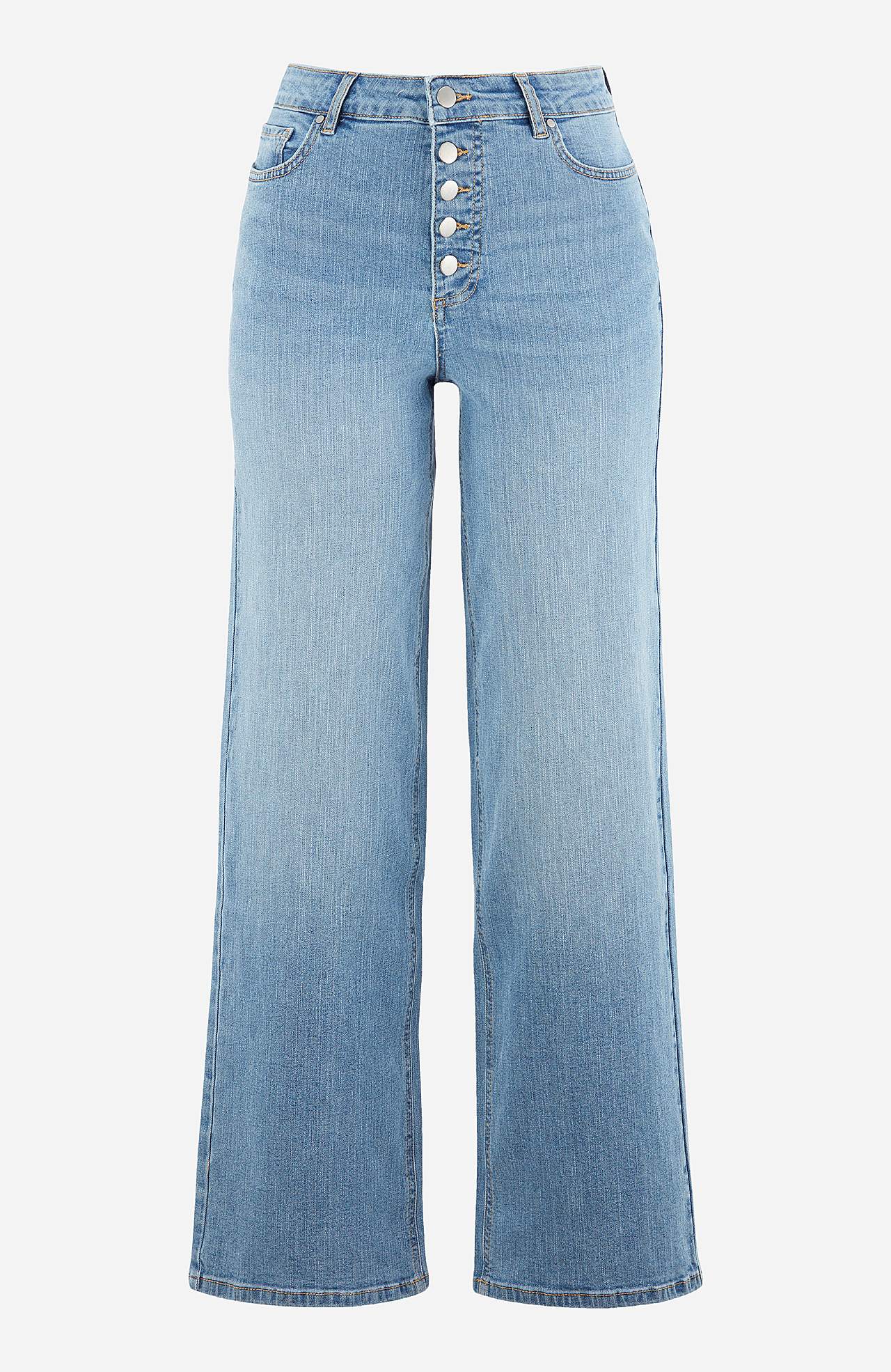 Stretchjeans med høj talje