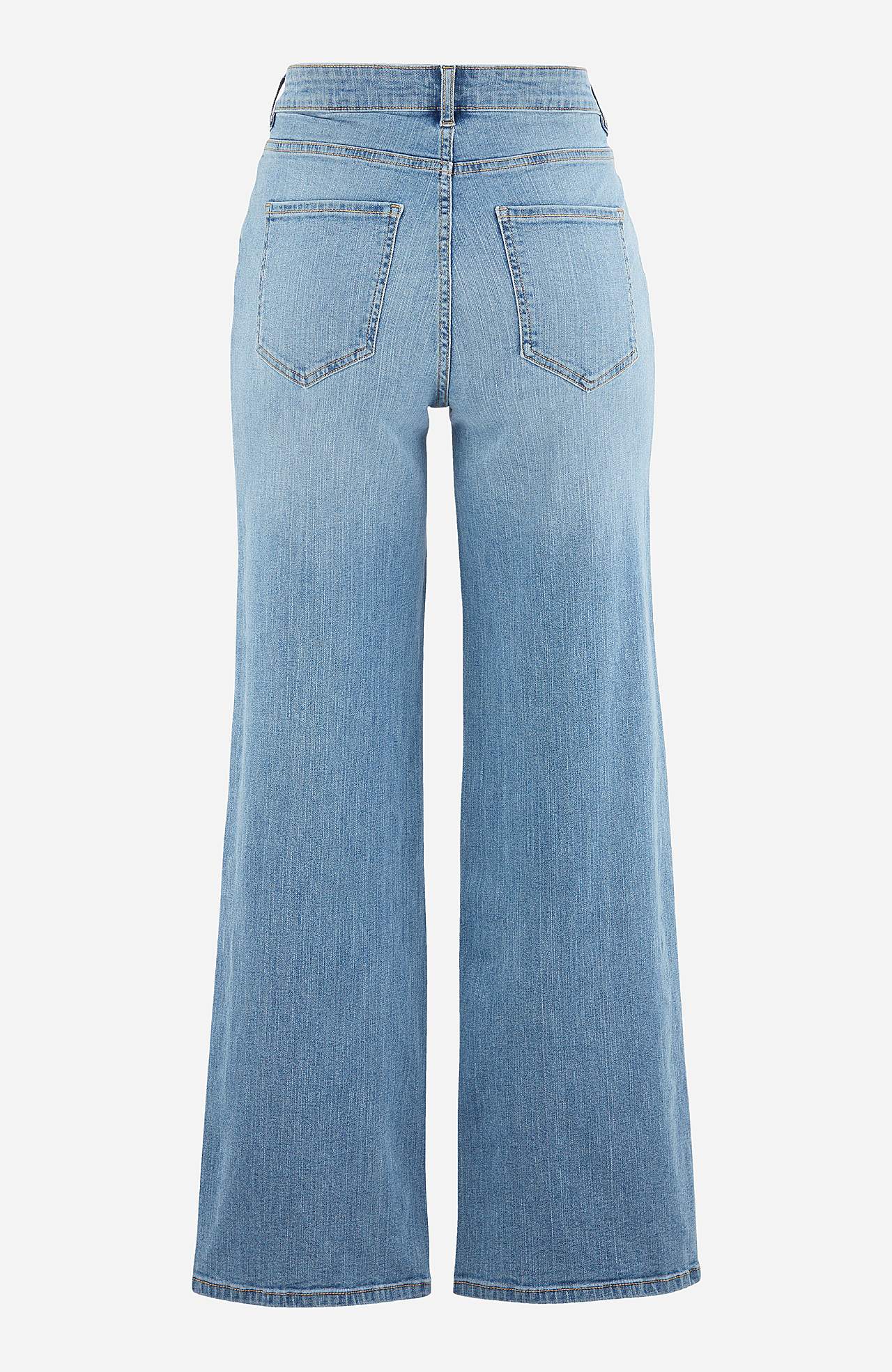 Stretchjeans med høj talje