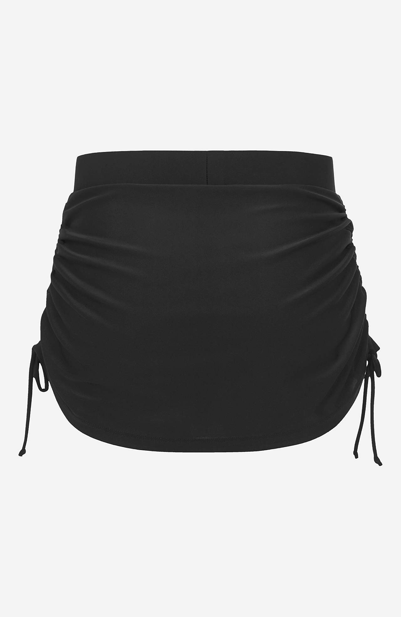 Bikininederdel med drapering i siderne
