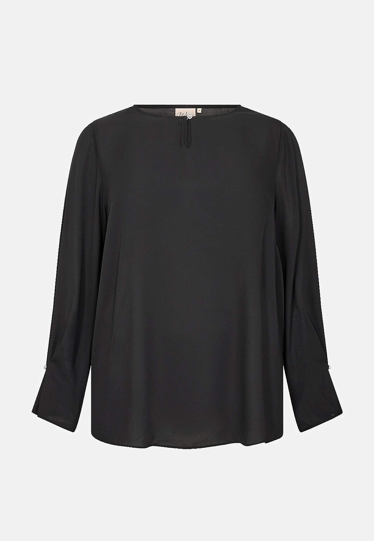 Festbluse med rhinstenknapper Therese