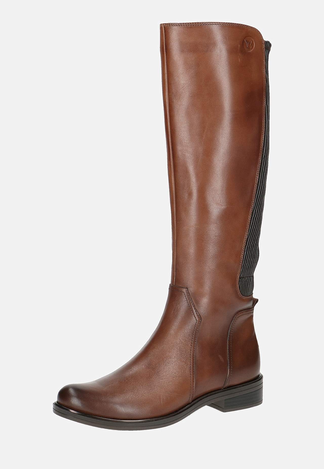 Skindstøvle med bred skaftvidde