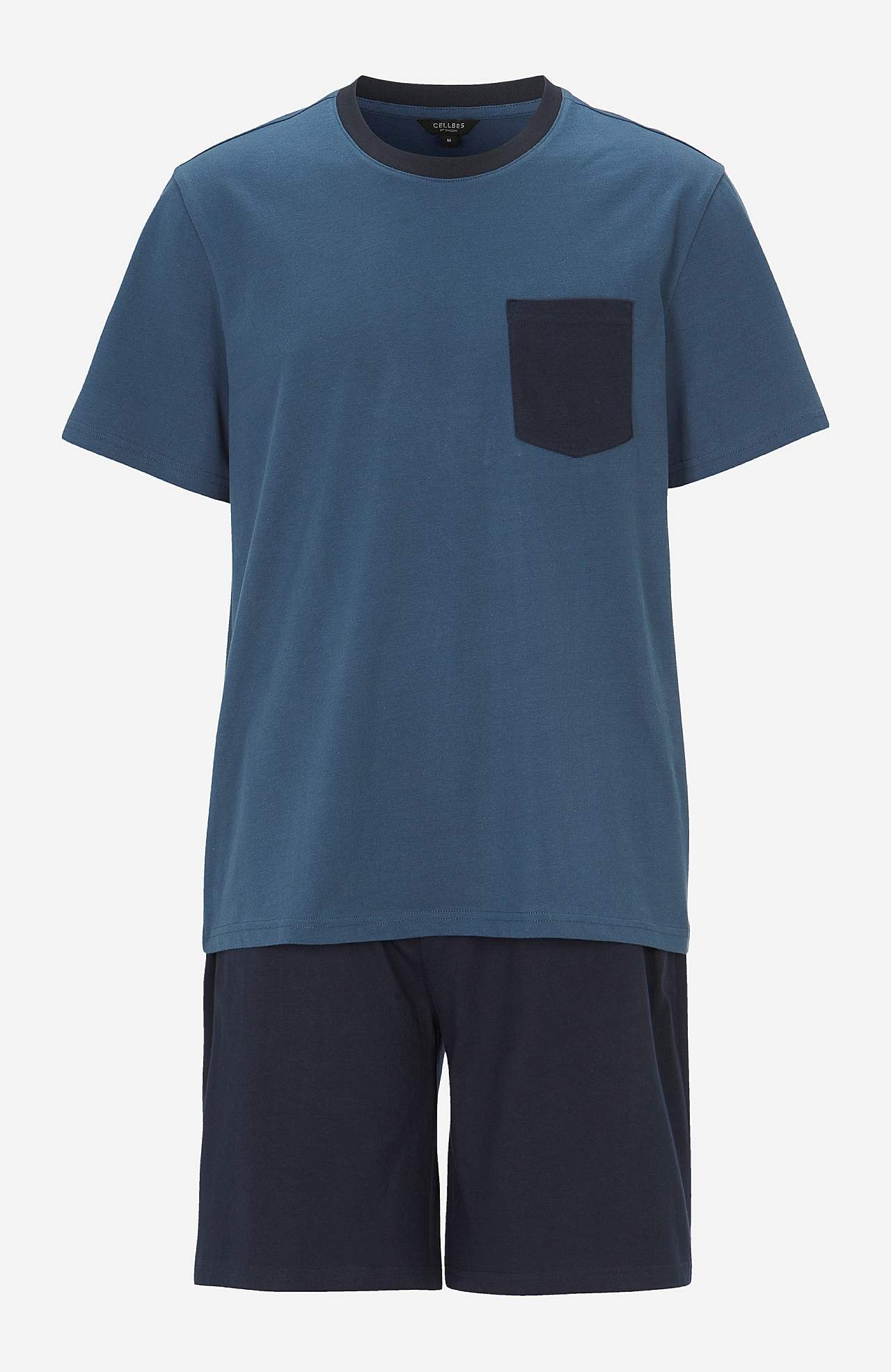 Pyjamassæt med t-shirt og shorts