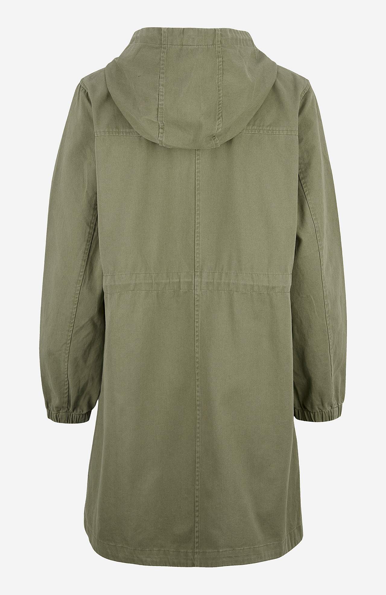 Parka med broderi
