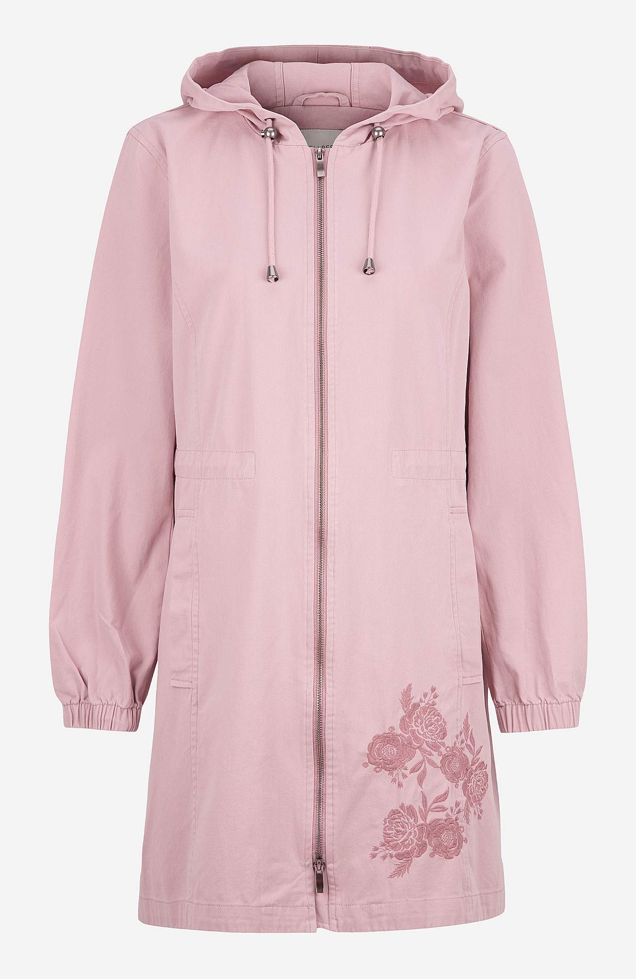 Parka med broderi