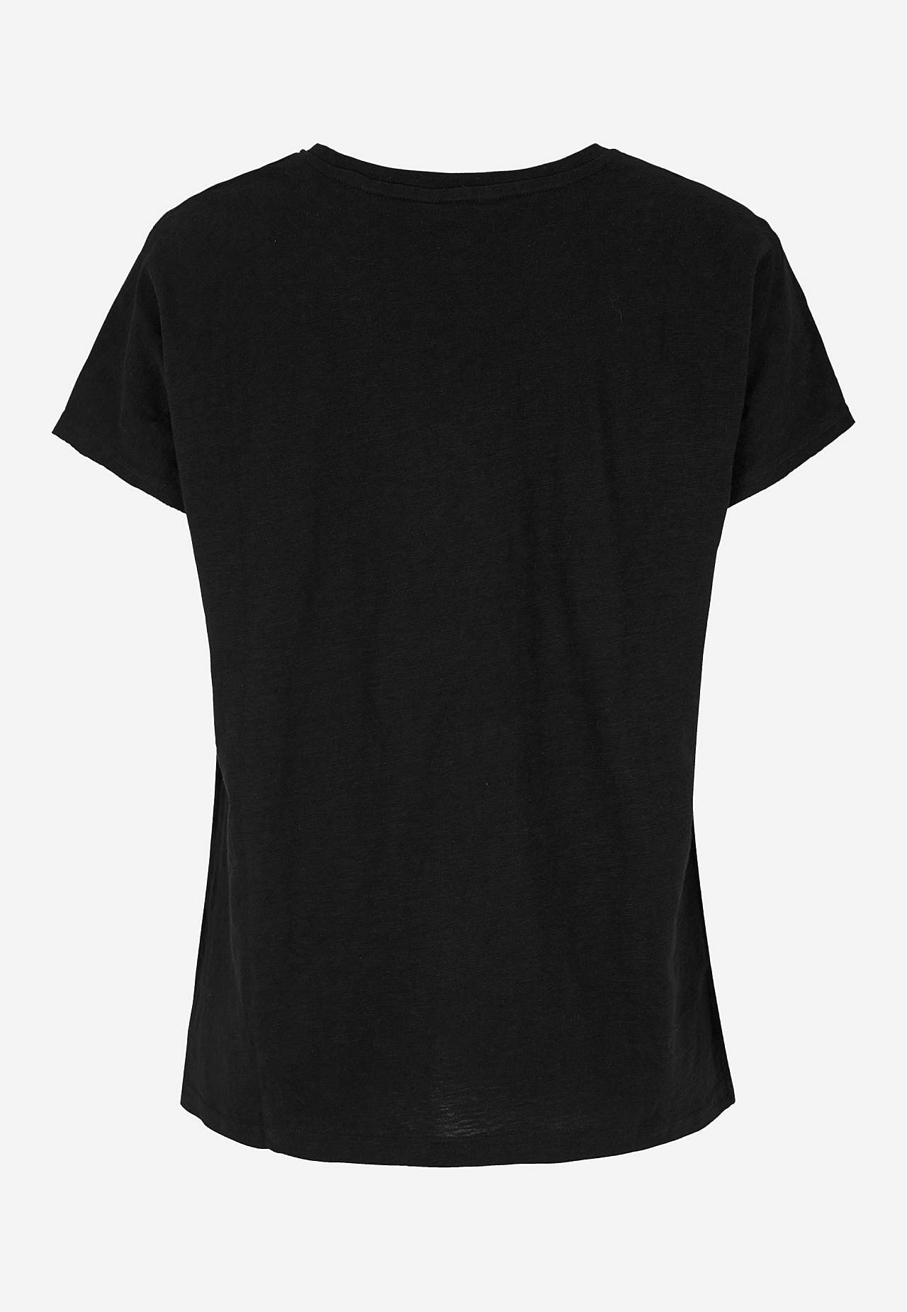 Jerseytop med korte ærmer