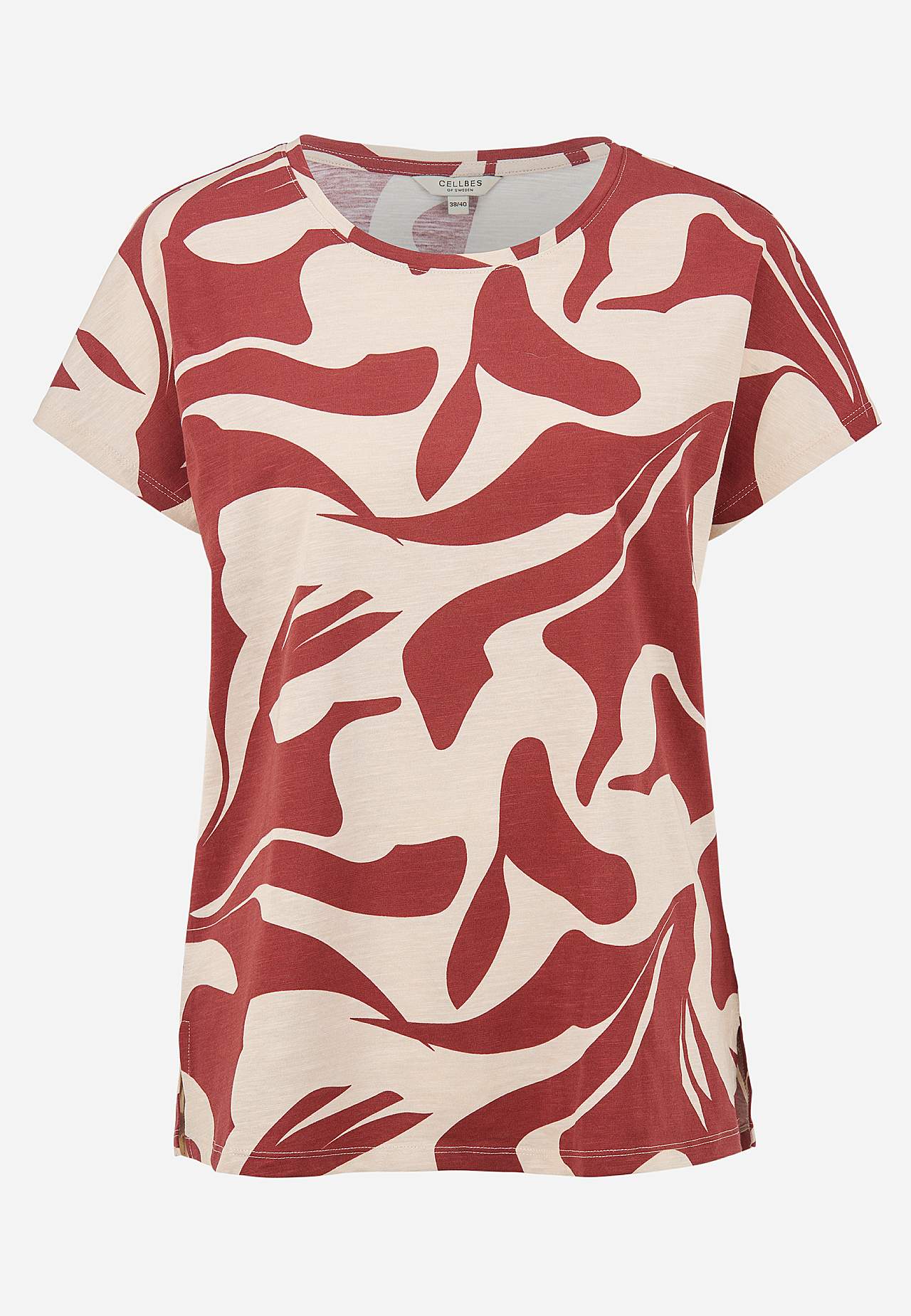 Jerseytop med korte ærmer