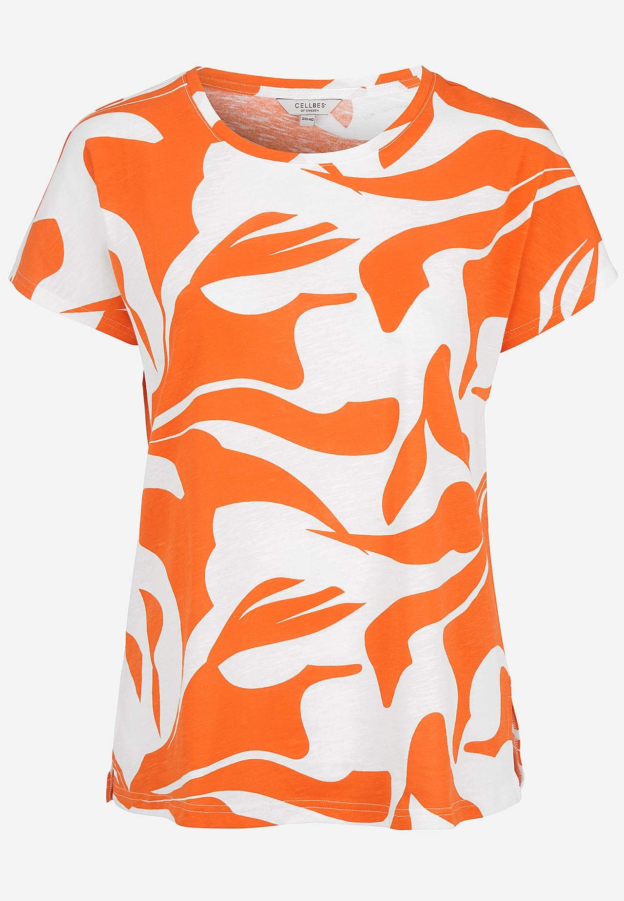 Jerseytop med korte ærmer