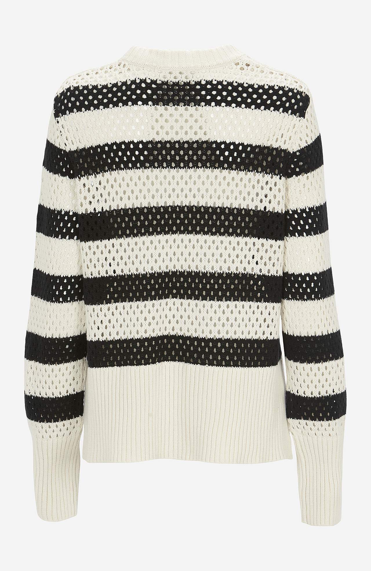 Mønsterstrikket, stribet trøje