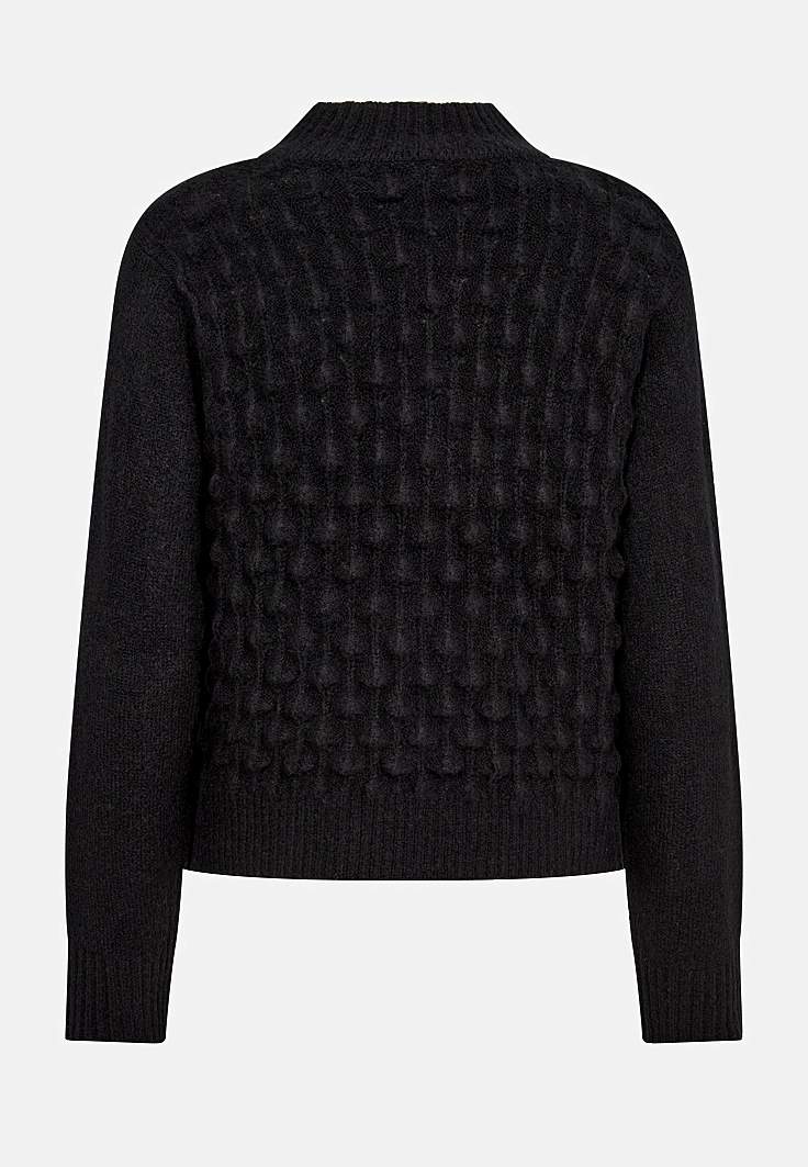 Strikket trøje med hulmønster