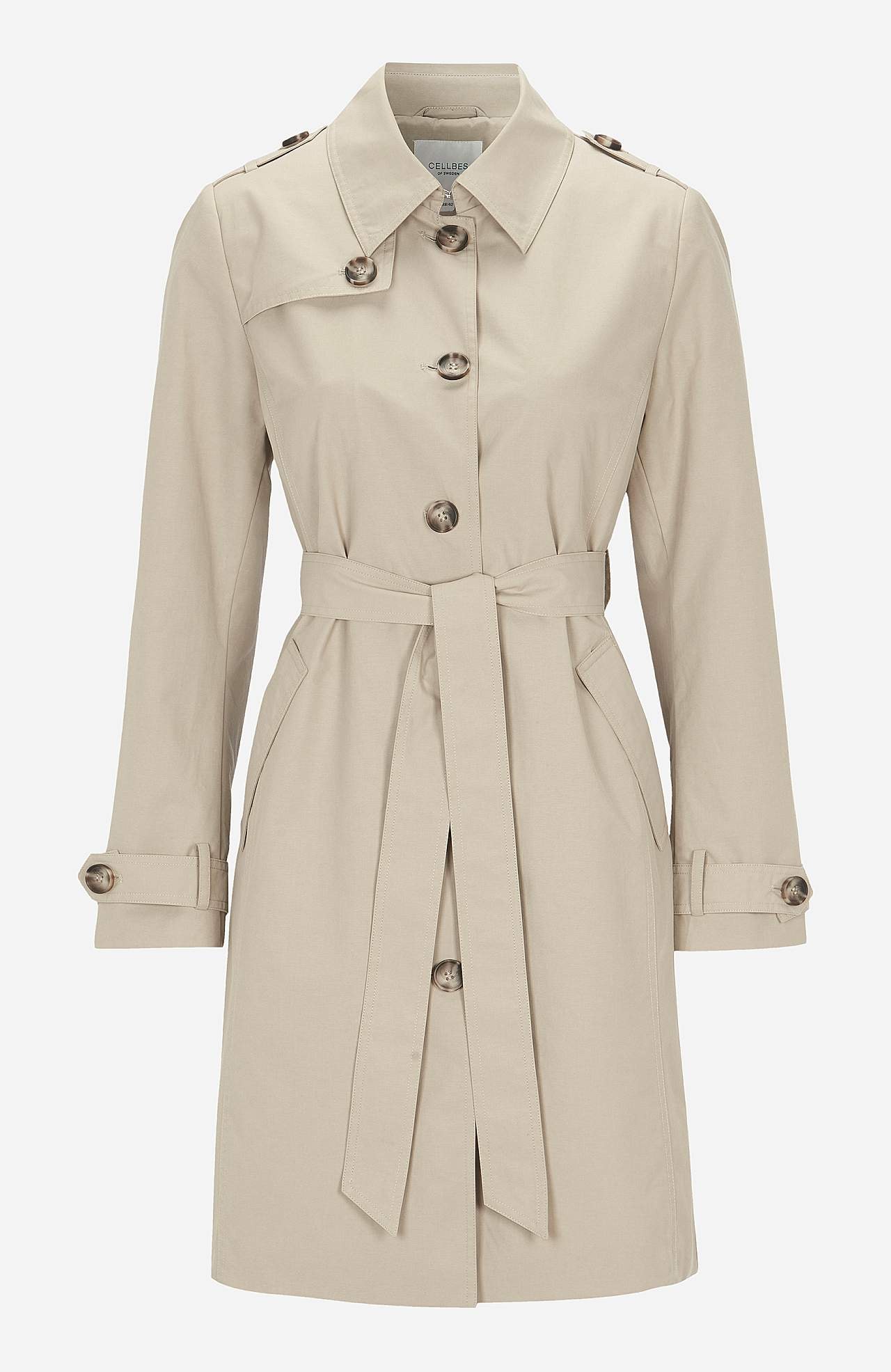 Enkeltradet trenchcoat