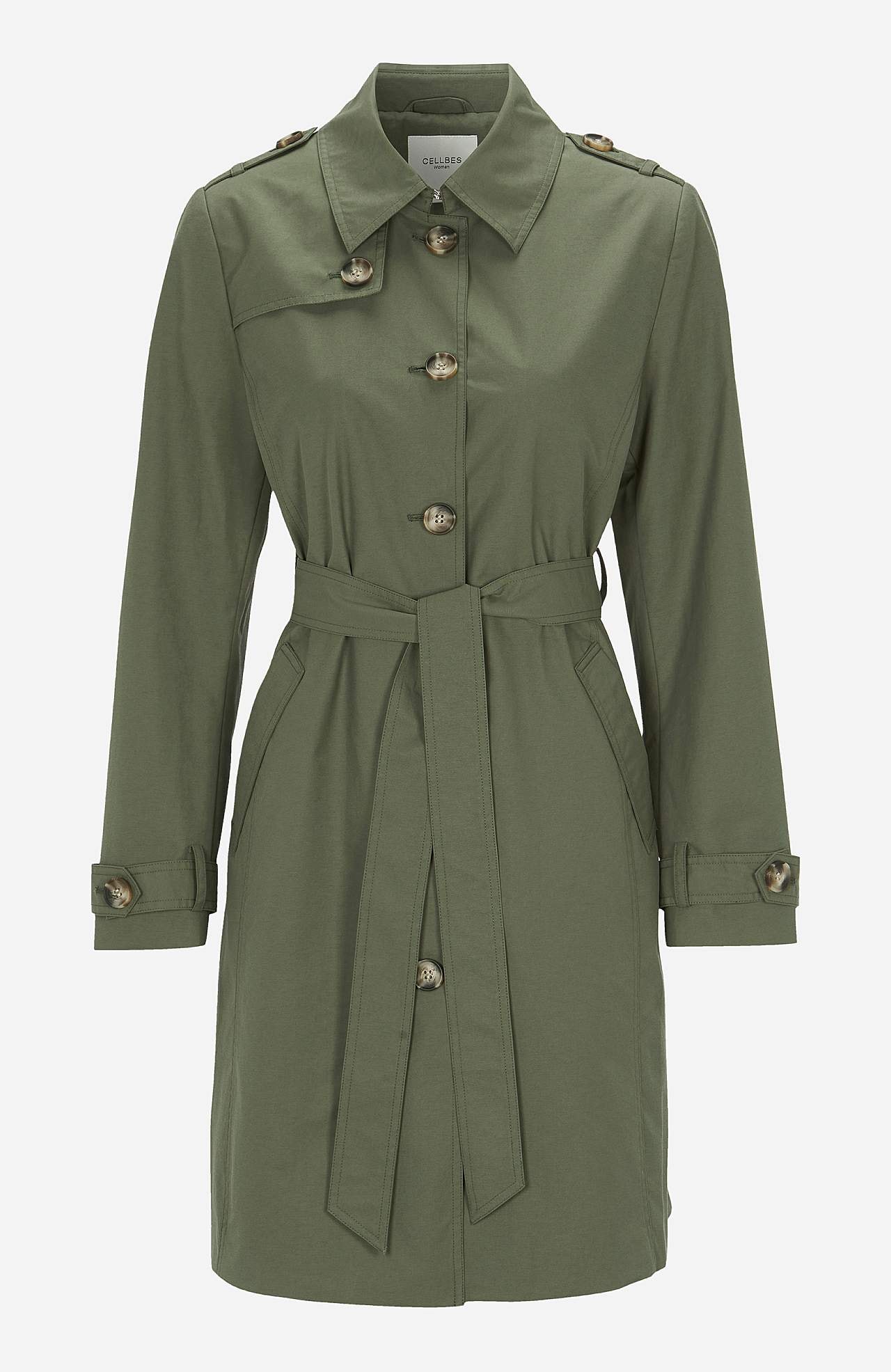 Enkeltradet trenchcoat
