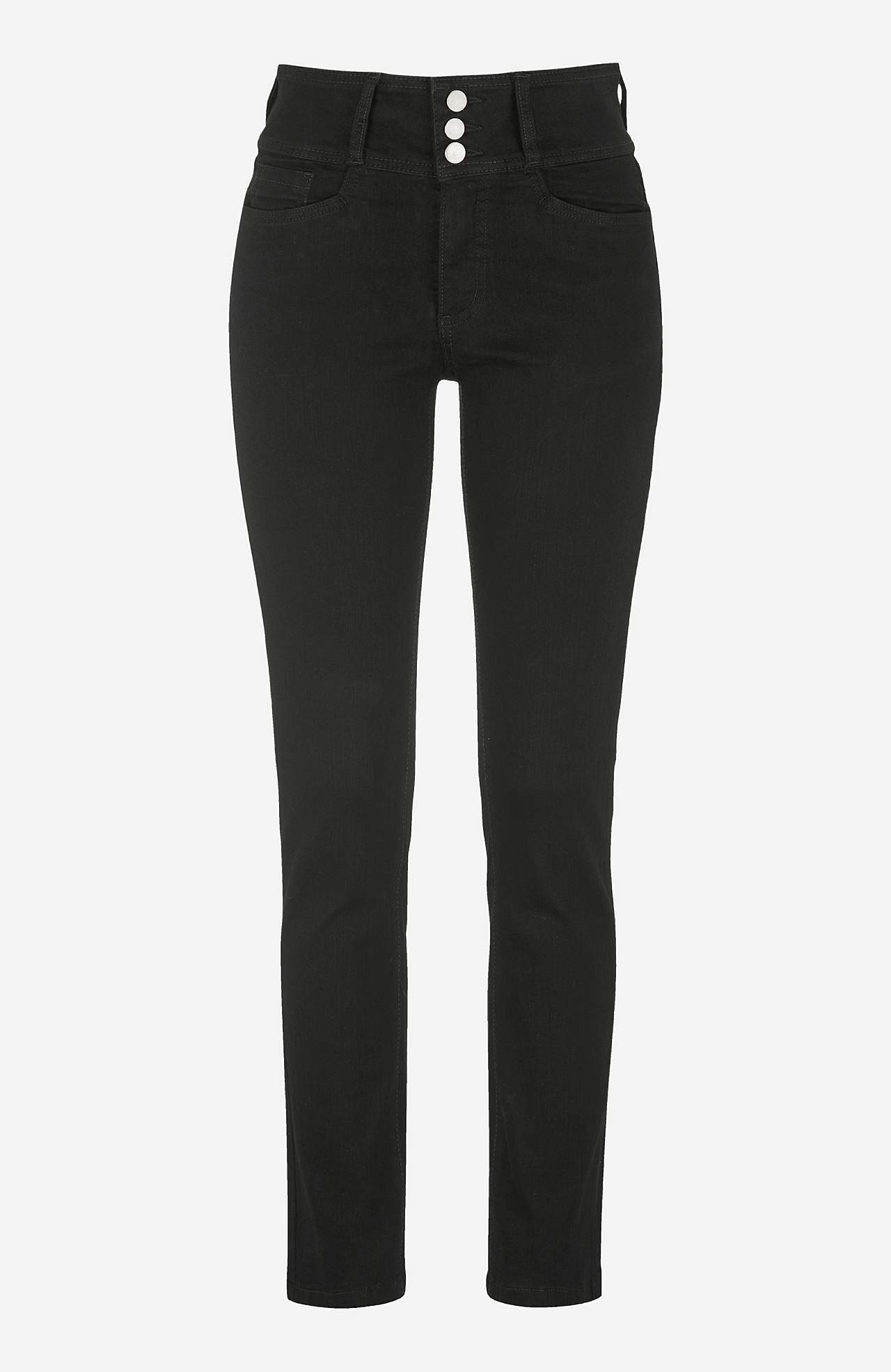 Smalle jeans med høj talje - tre længder