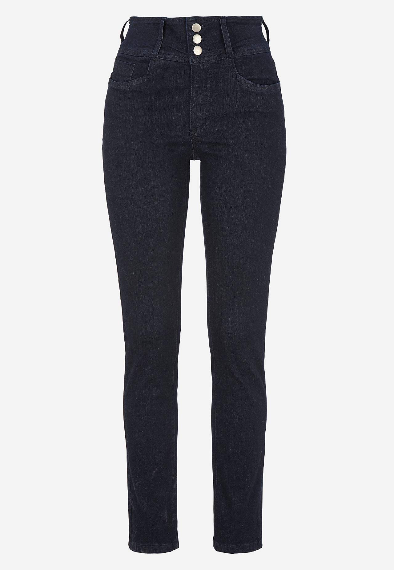Smalle jeans med høj talje - tre længder