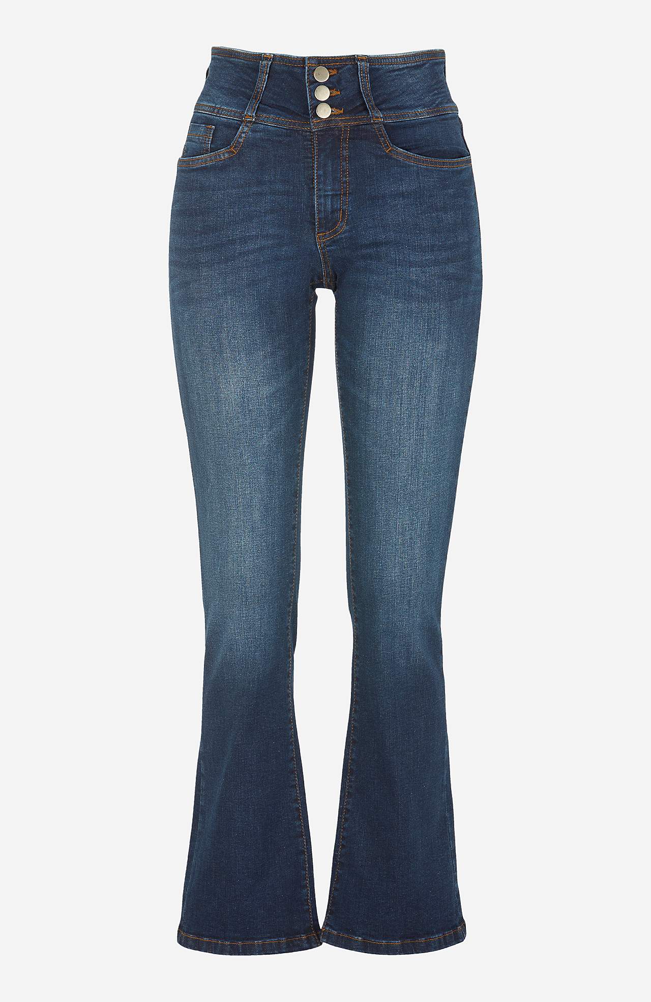 Bootcut jeans med høj talje