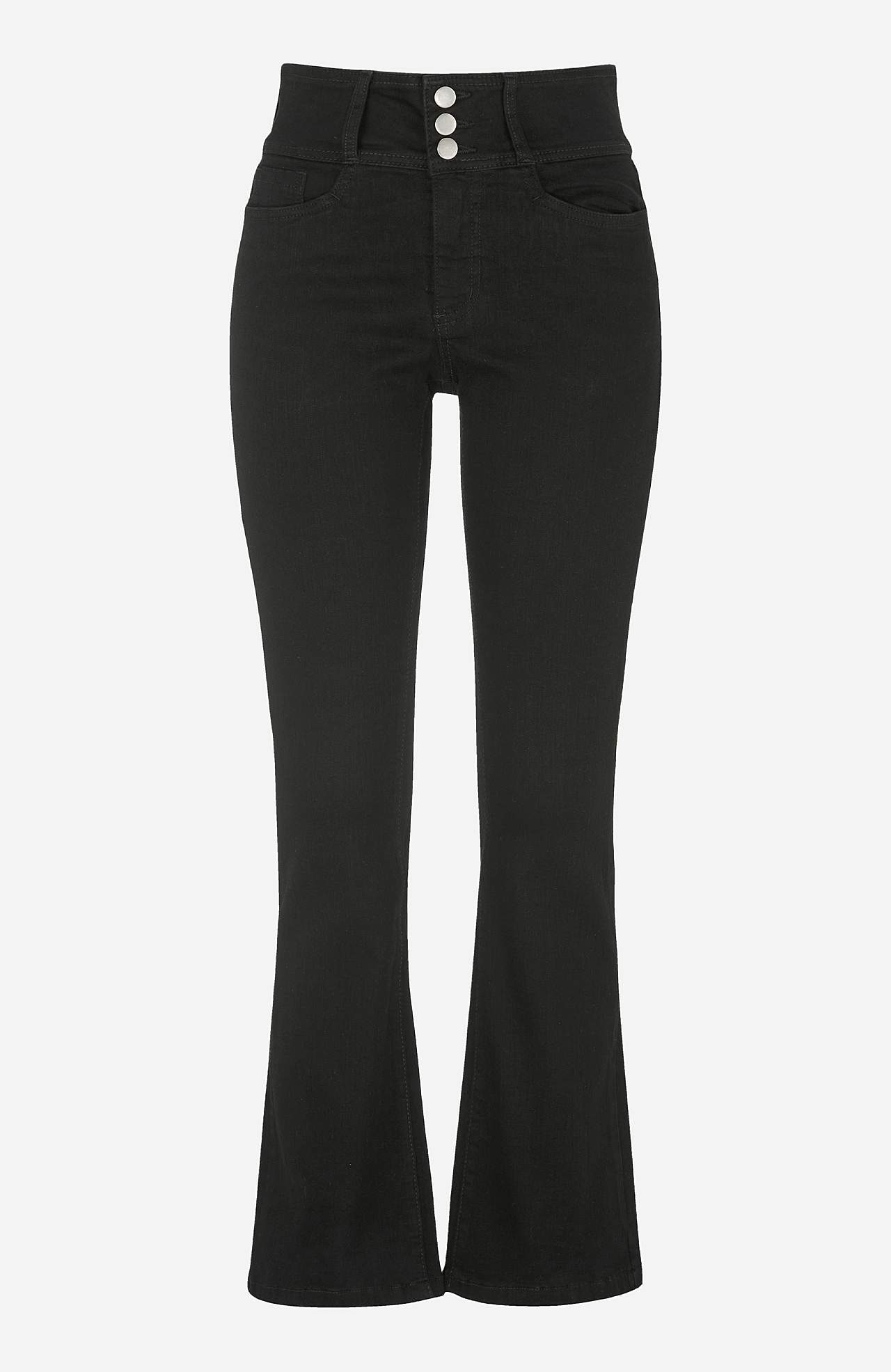 Bootcut jeans med høj talje