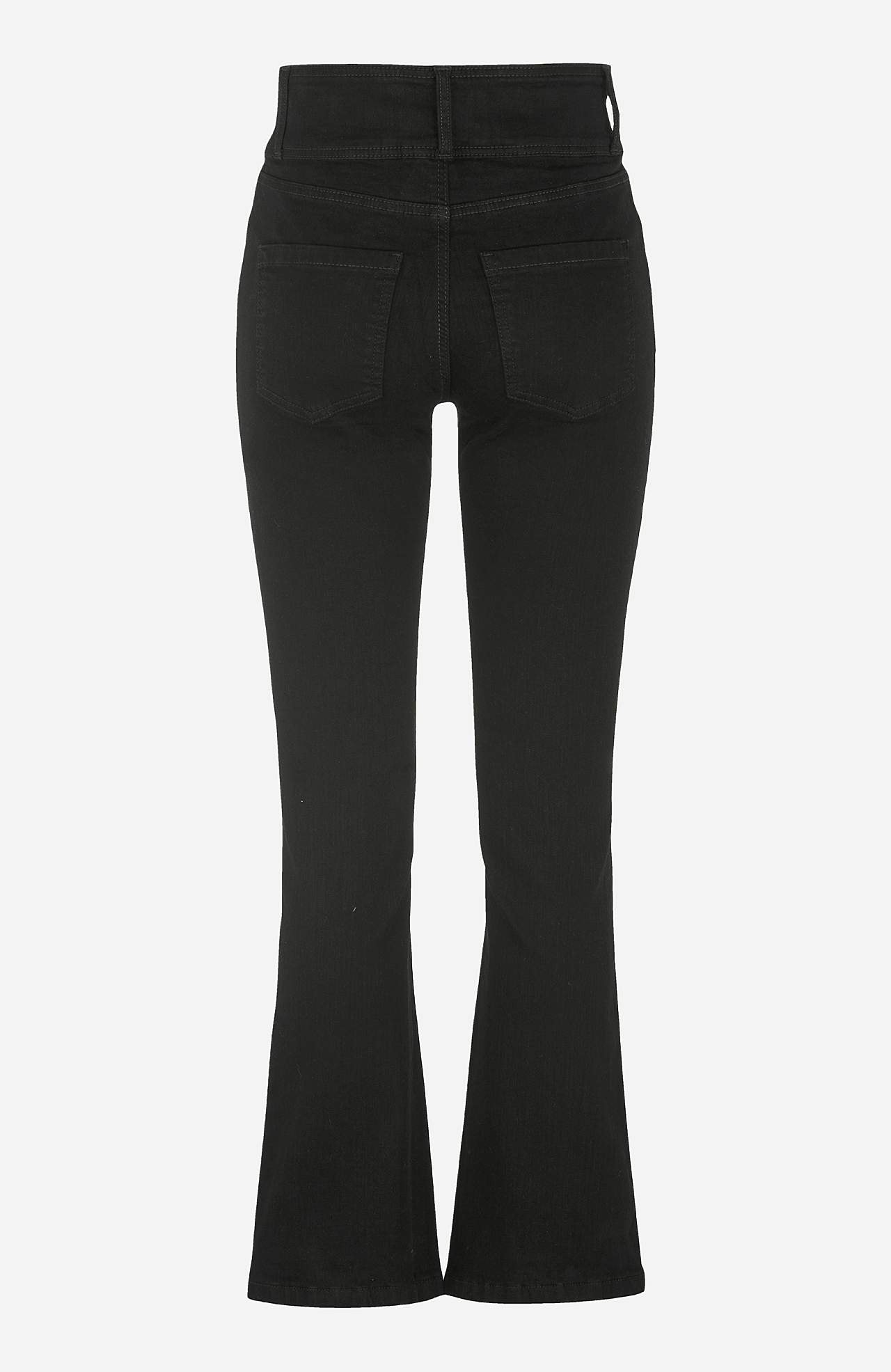 Bootcut jeans med høj talje