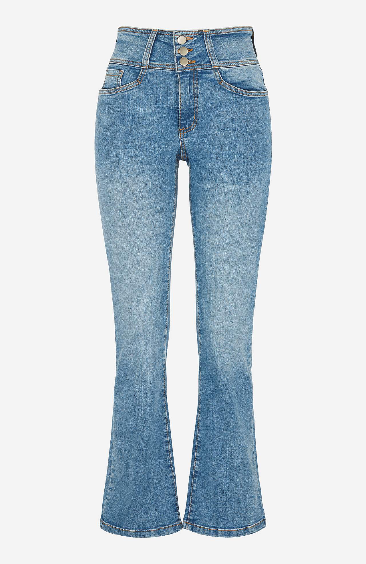 Bootcut jeans med høj talje