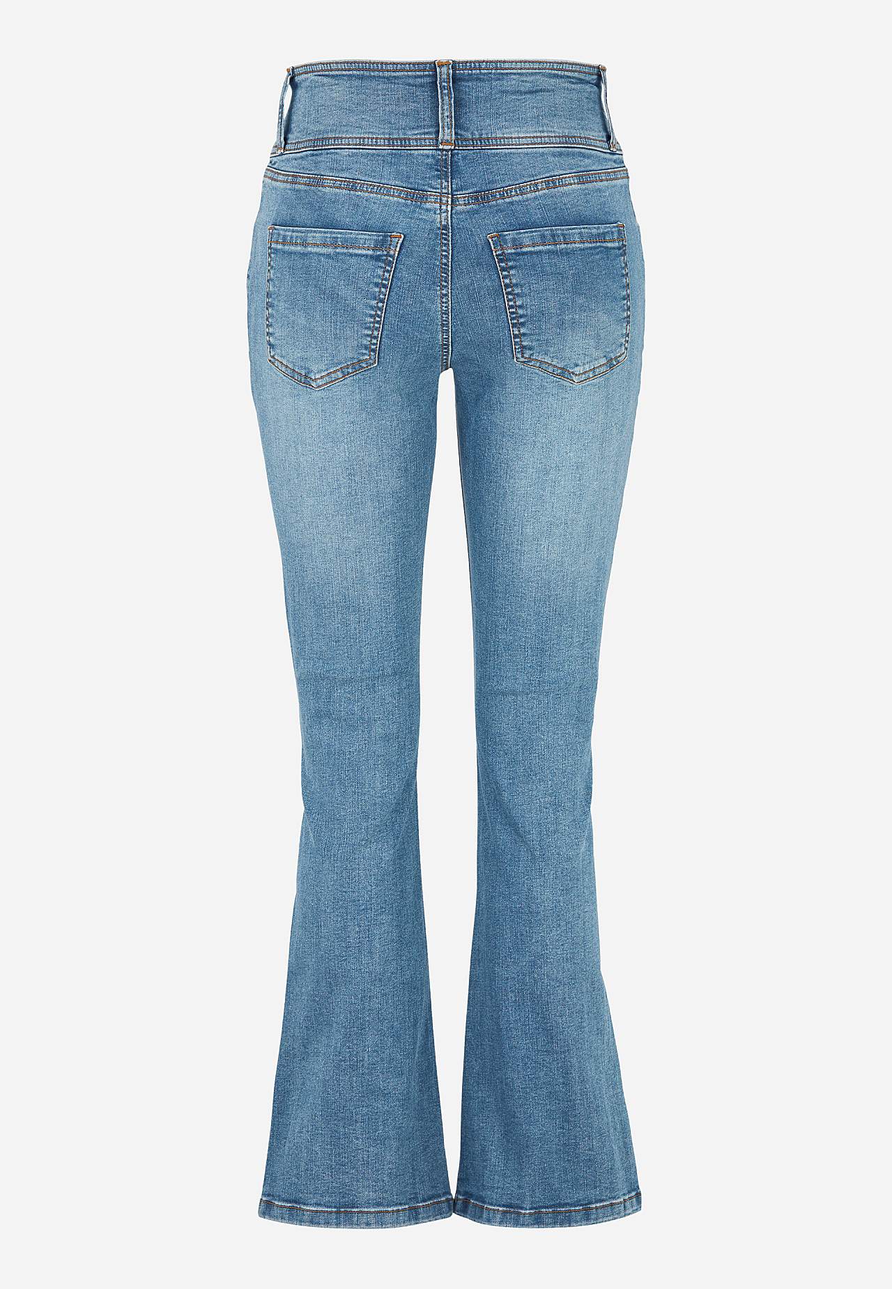 Bootcut jeans med høj talje