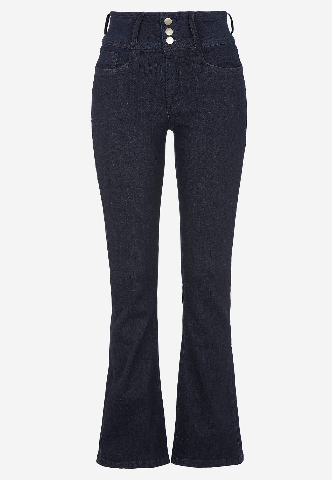 Bootcut jeans med høj talje