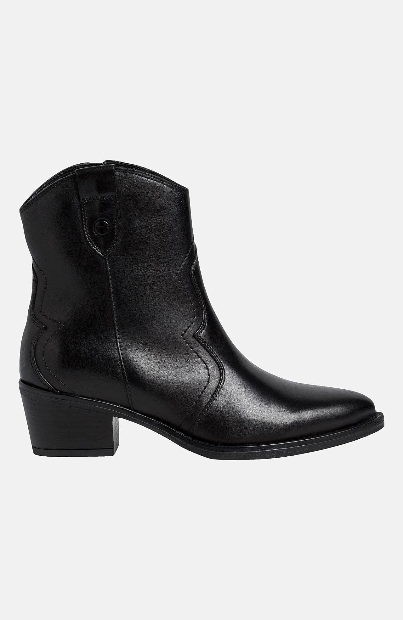 Pæn cowboystøvle i læder