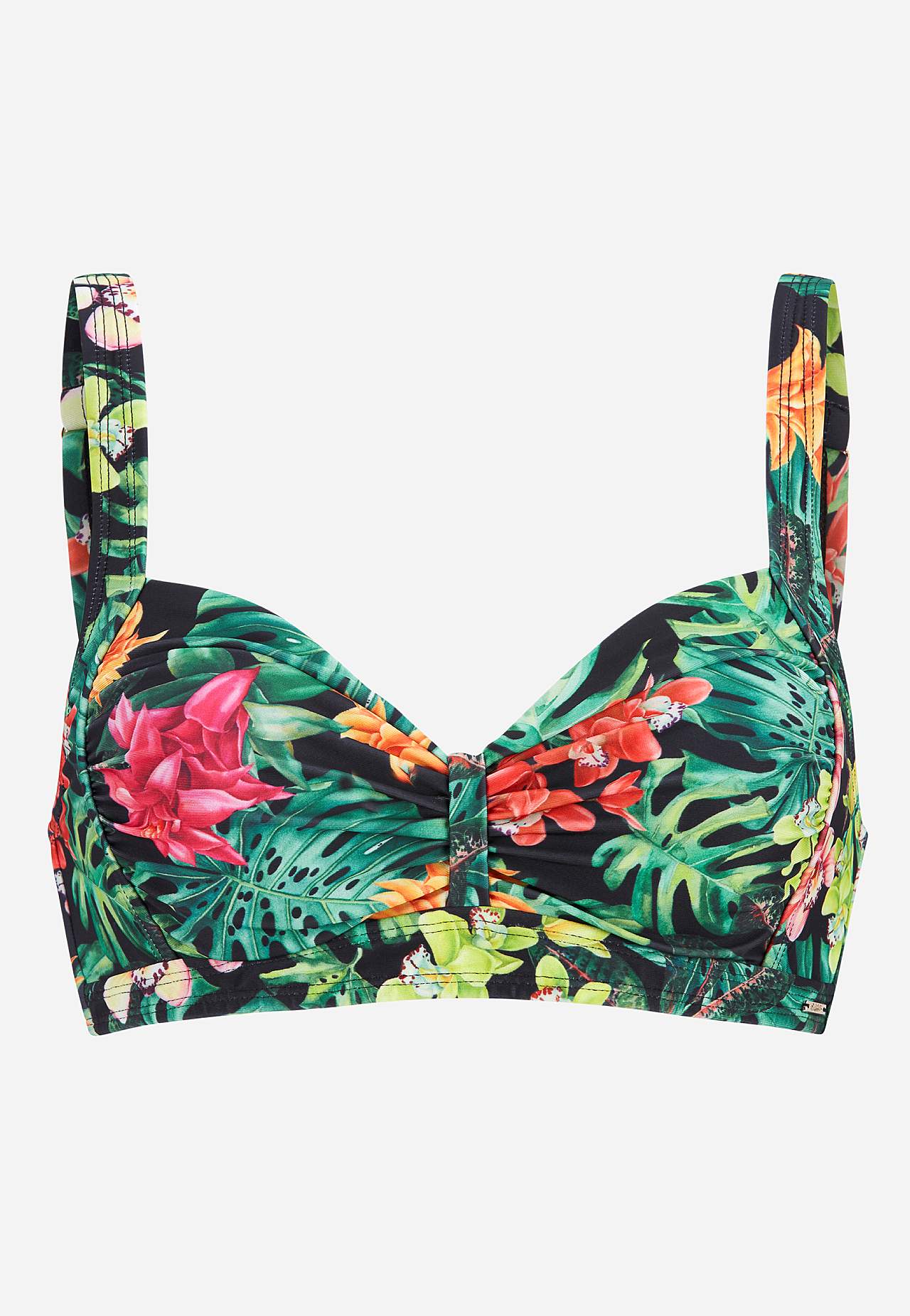 Bikini-bh med tropisk mønster