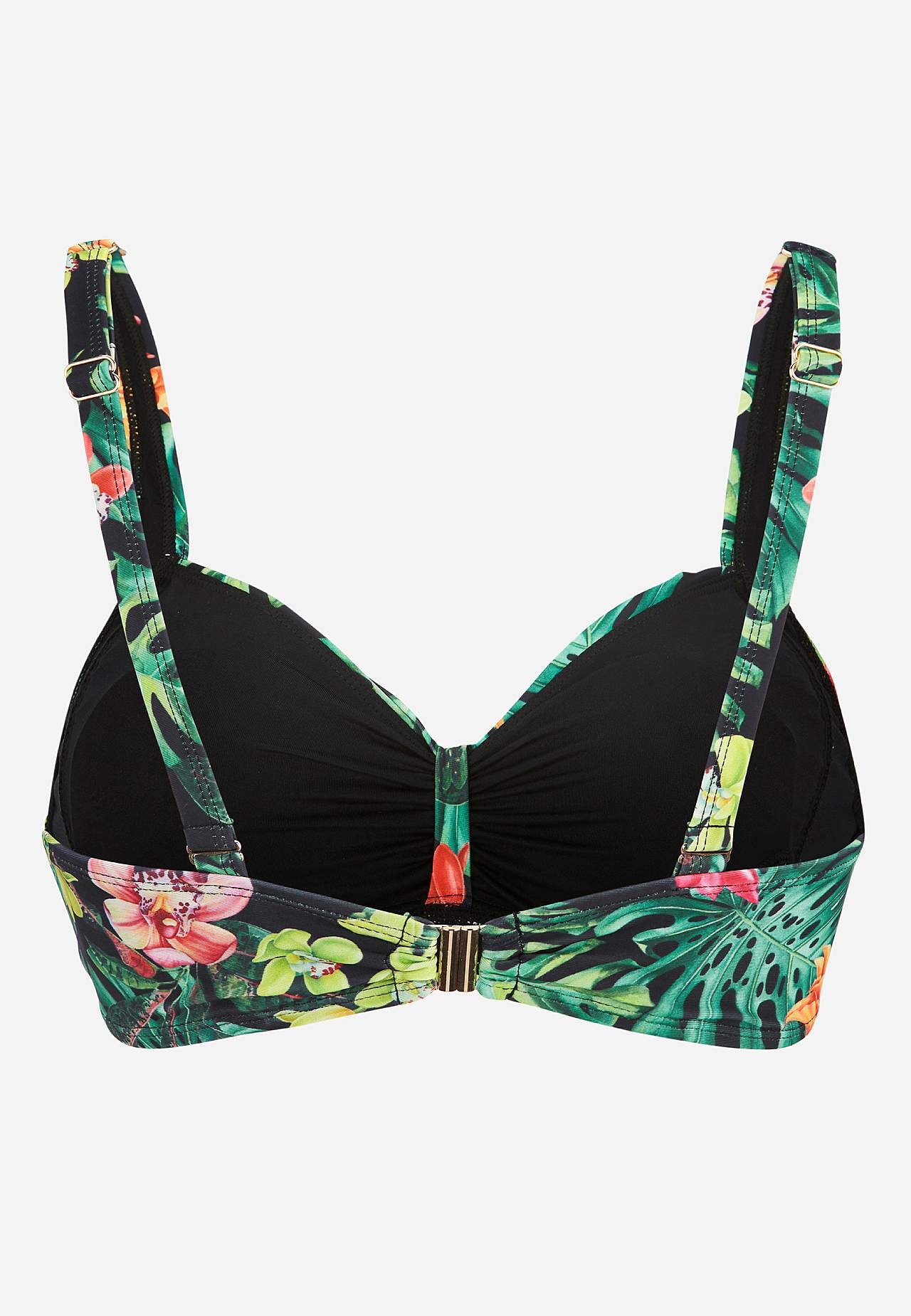 Bikini-bh med tropisk mønster
