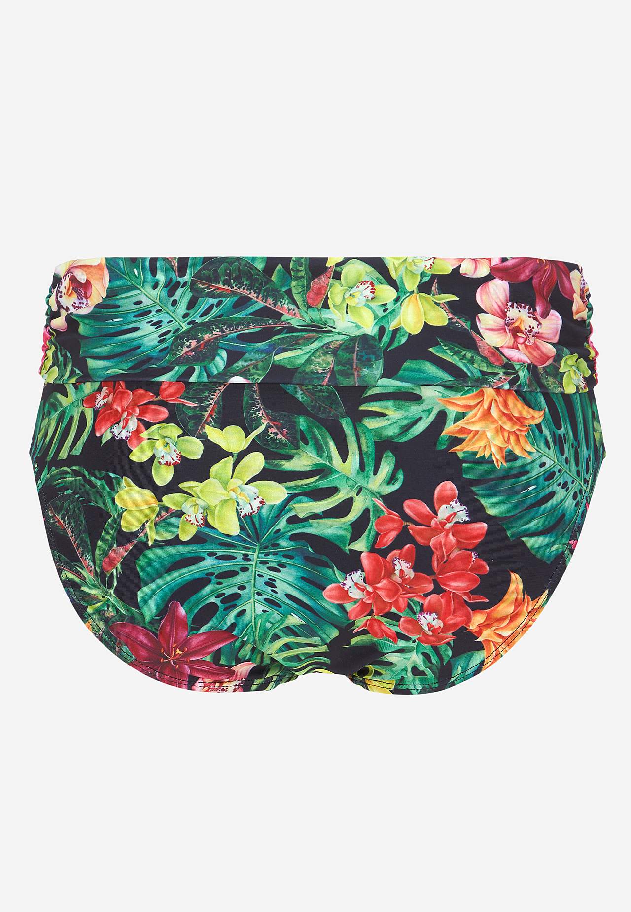 Bikinitrusse med foldbar kant ved taljen