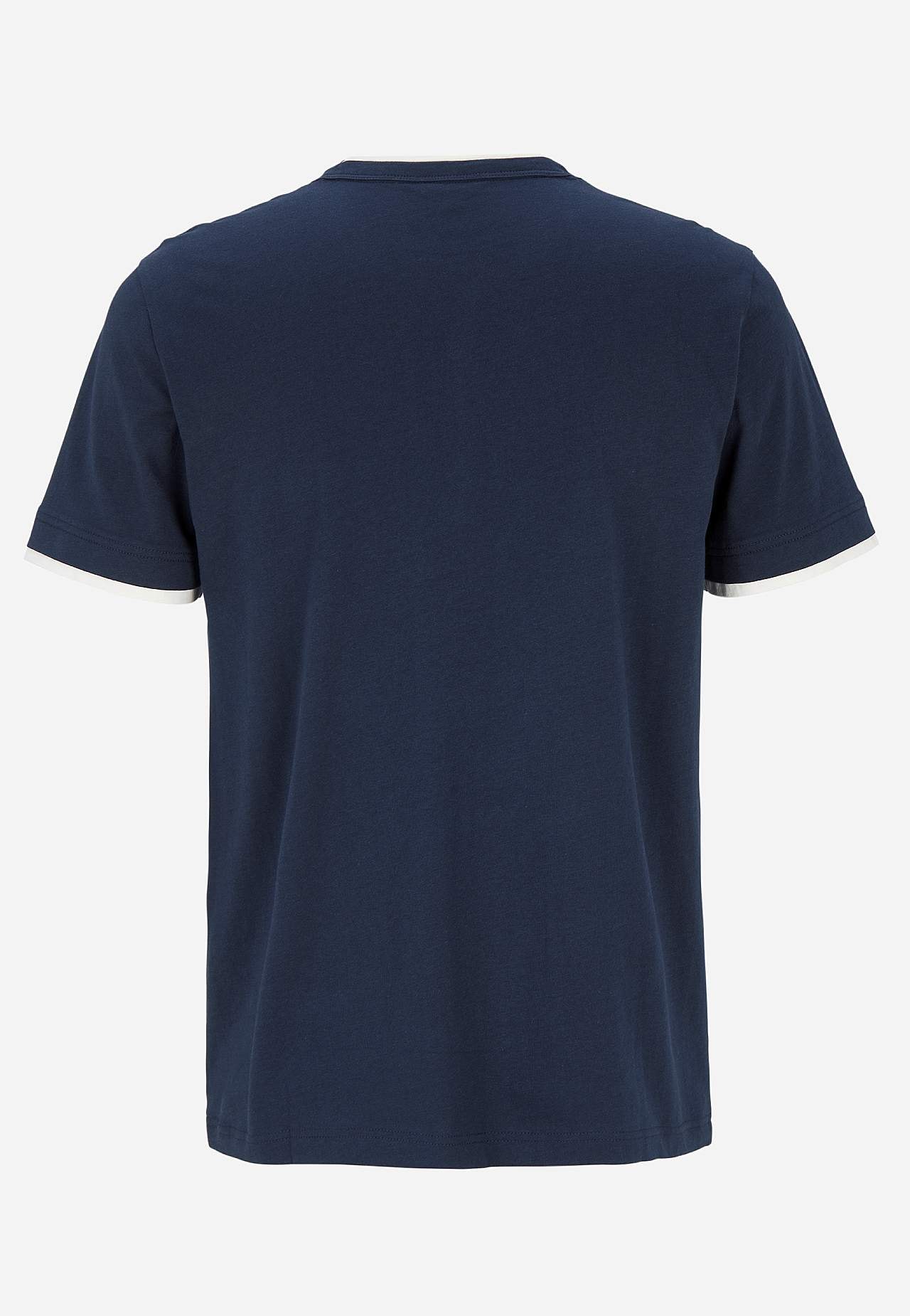 T-shirt med knapstolpe
