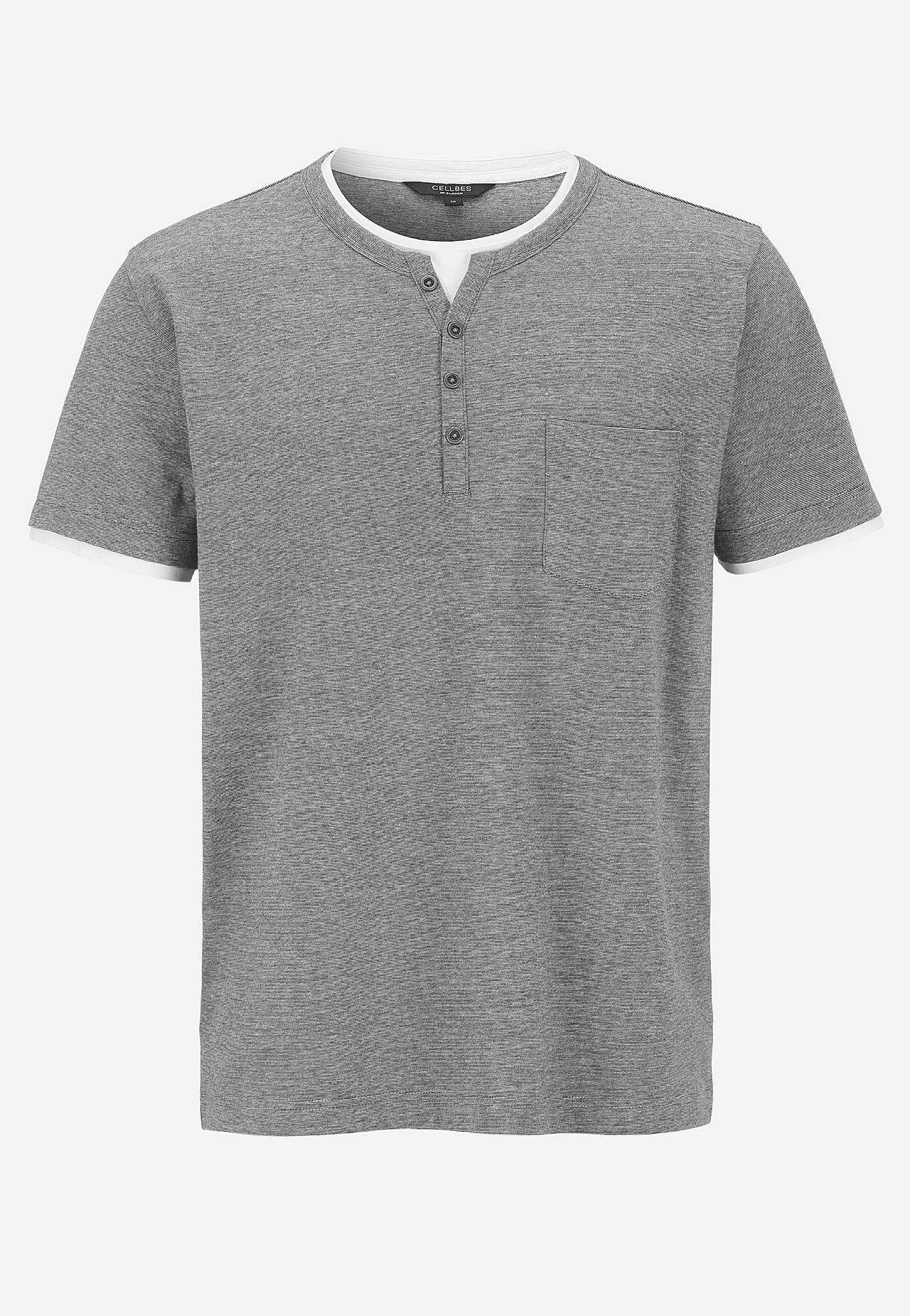 T-shirt med knapstolpe