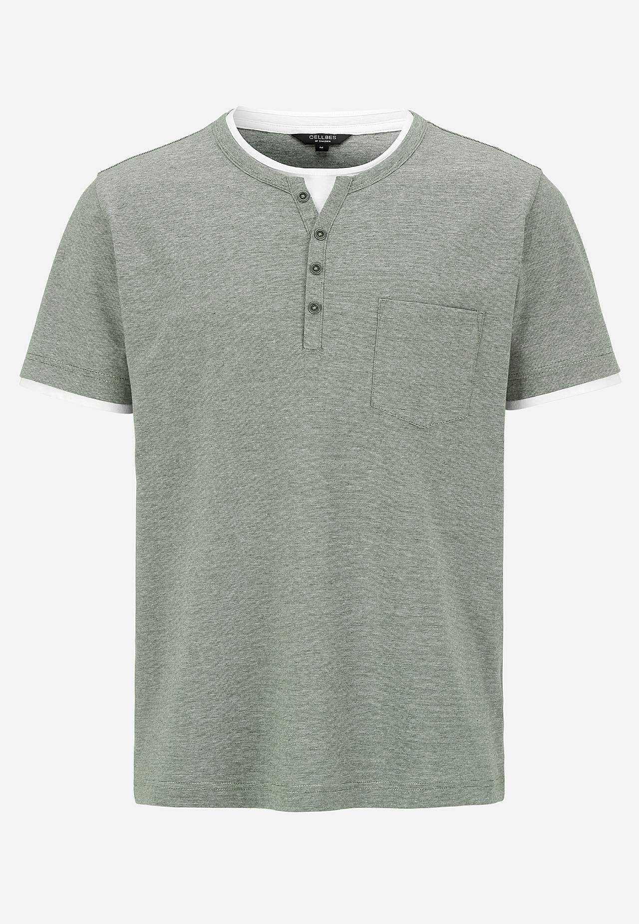 T-shirt med knapstolpe