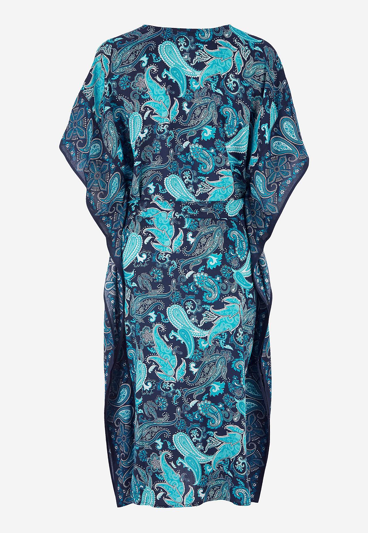 Strandkaftan med bæltespænde og et paisleymønster
