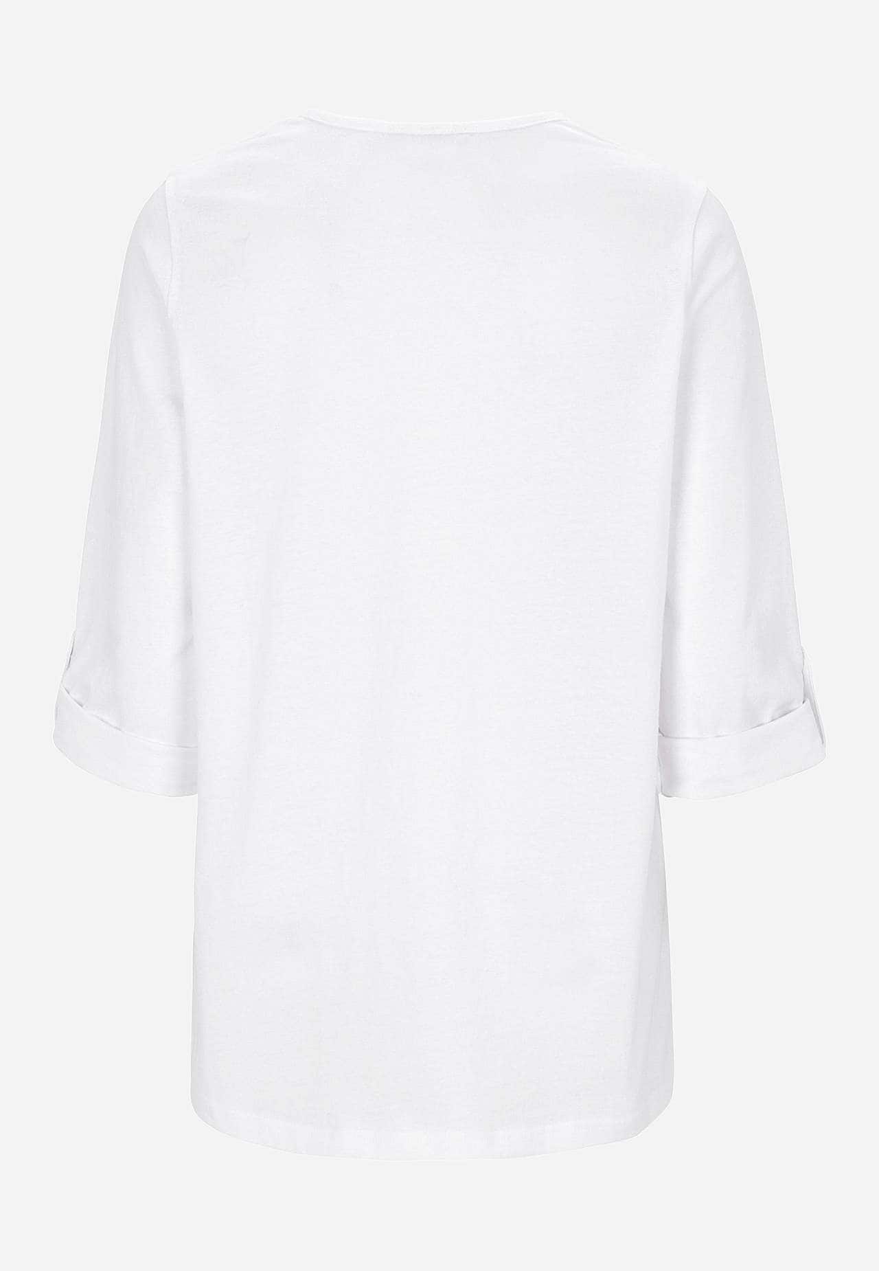 Jerseytop med 3/4 lange ærmer