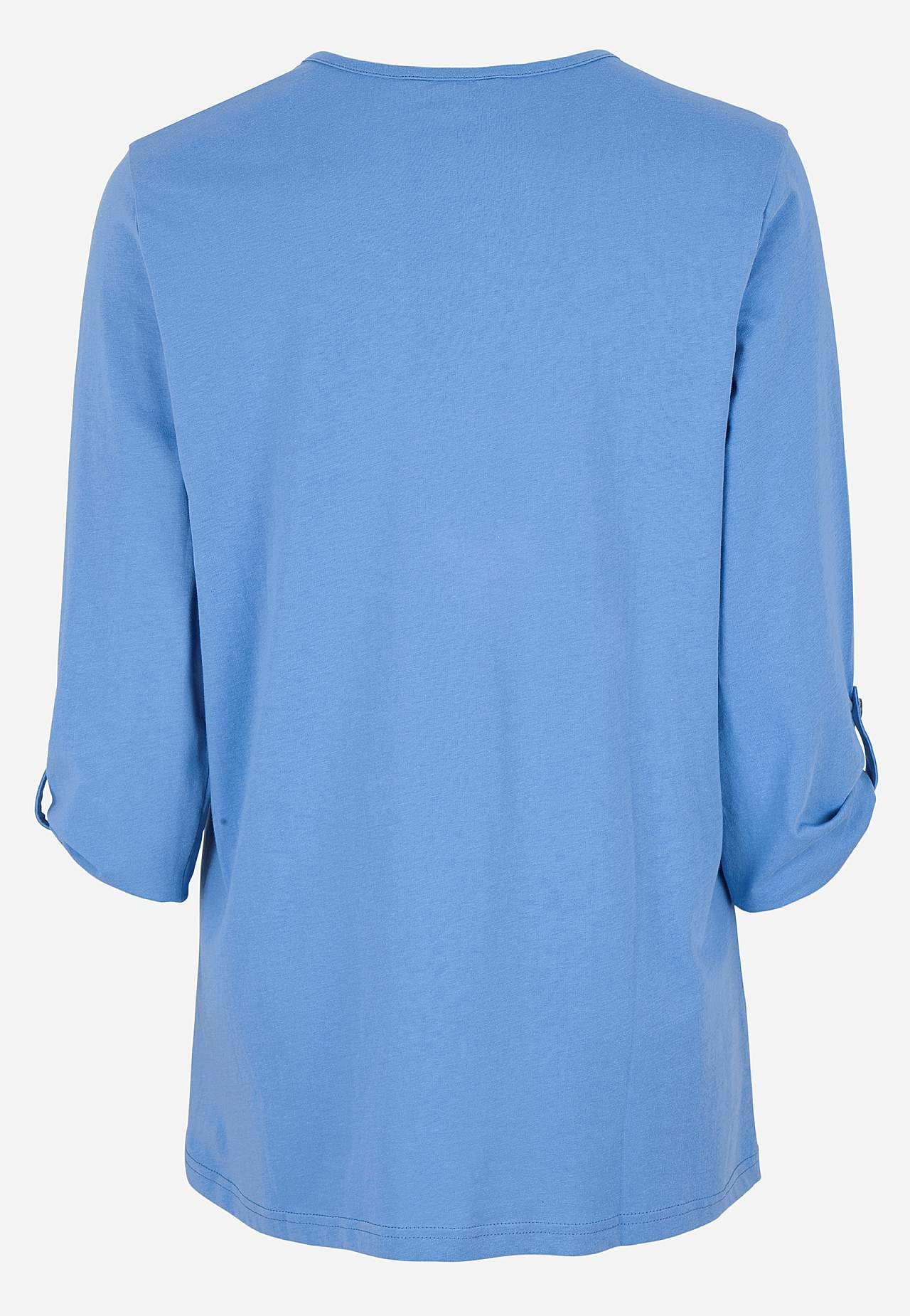 Jerseytop med 3/4 lange ærmer