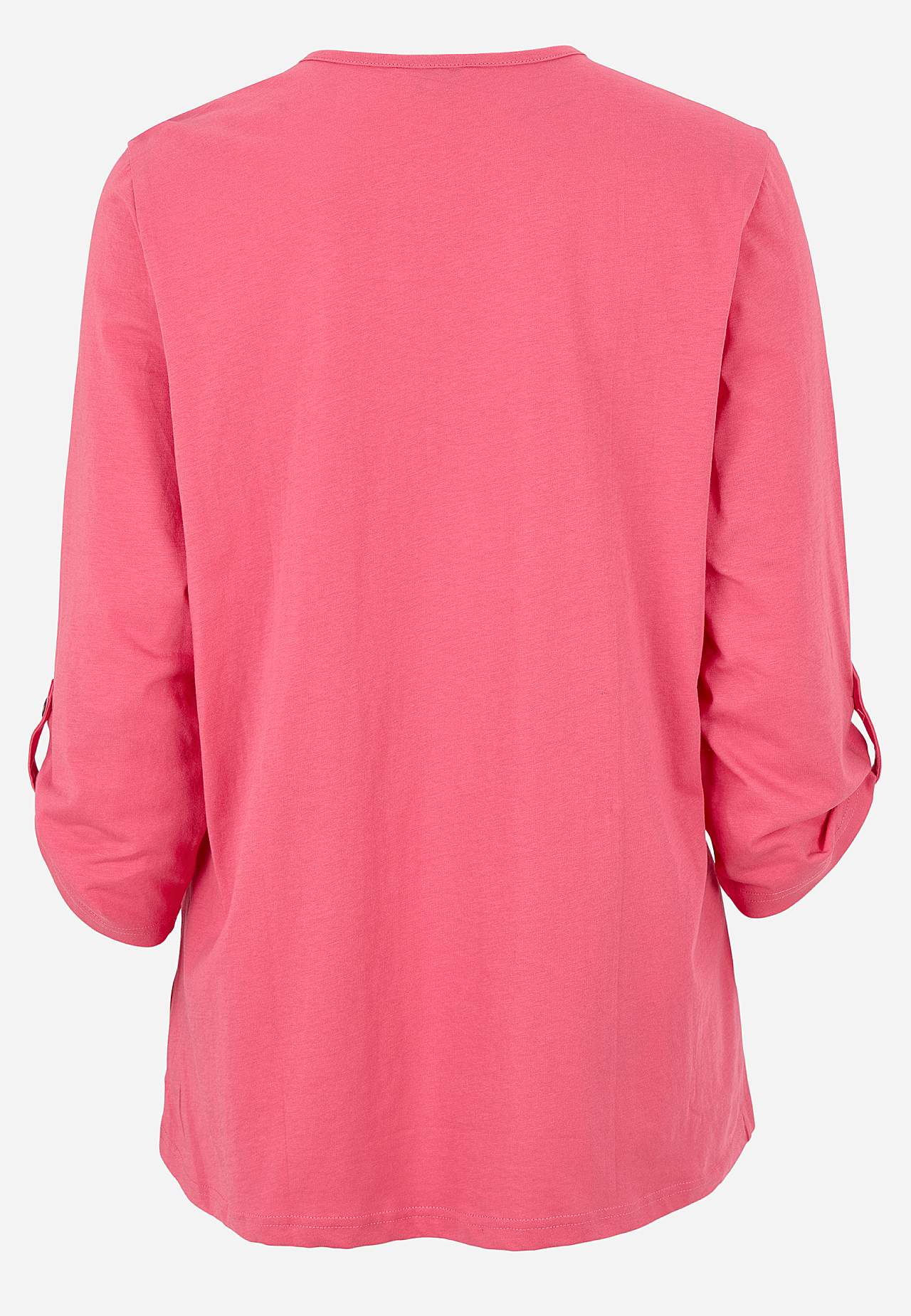 Jerseytop med 3/4 lange ærmer