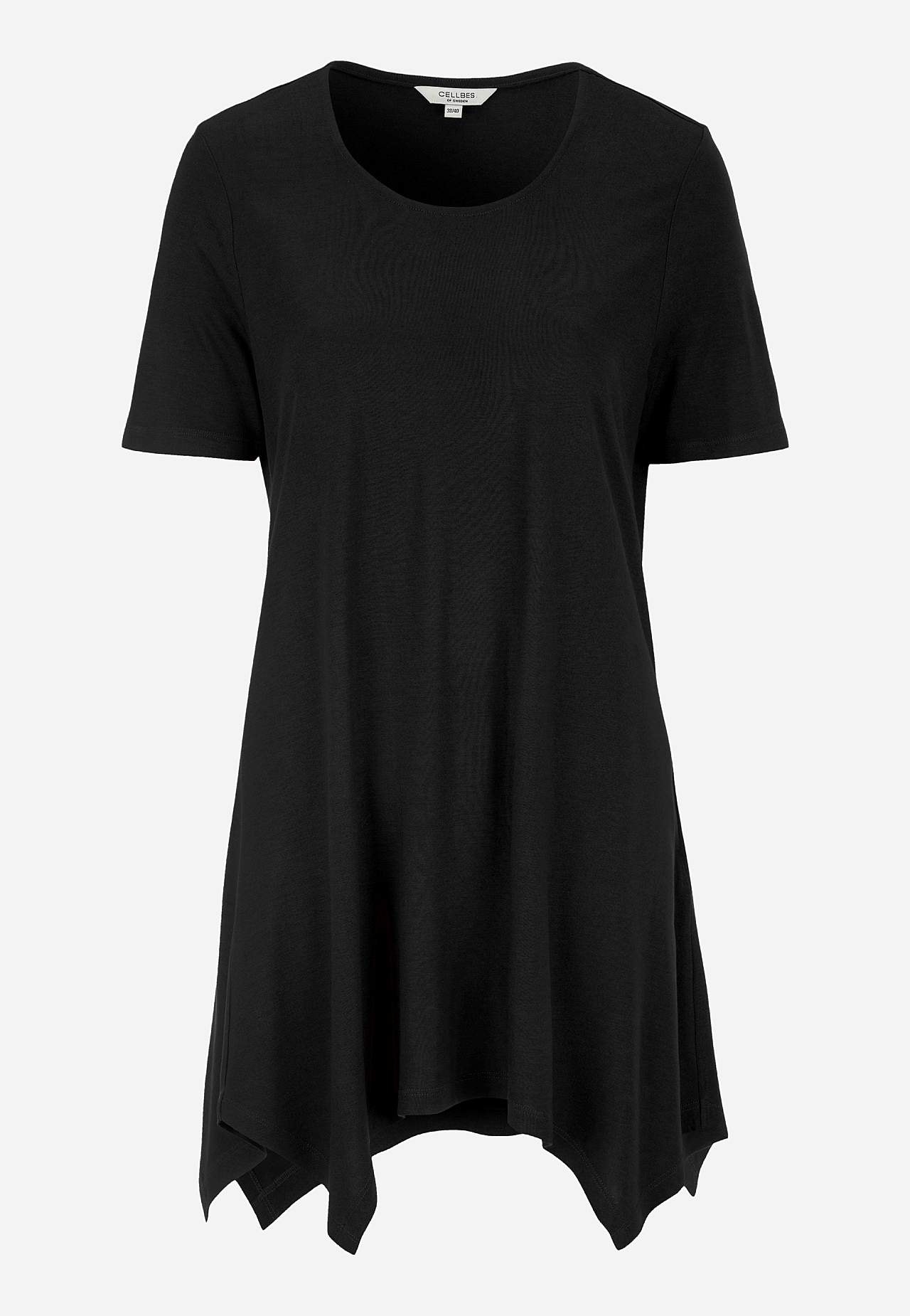 Asymmetrisk jerseytunika