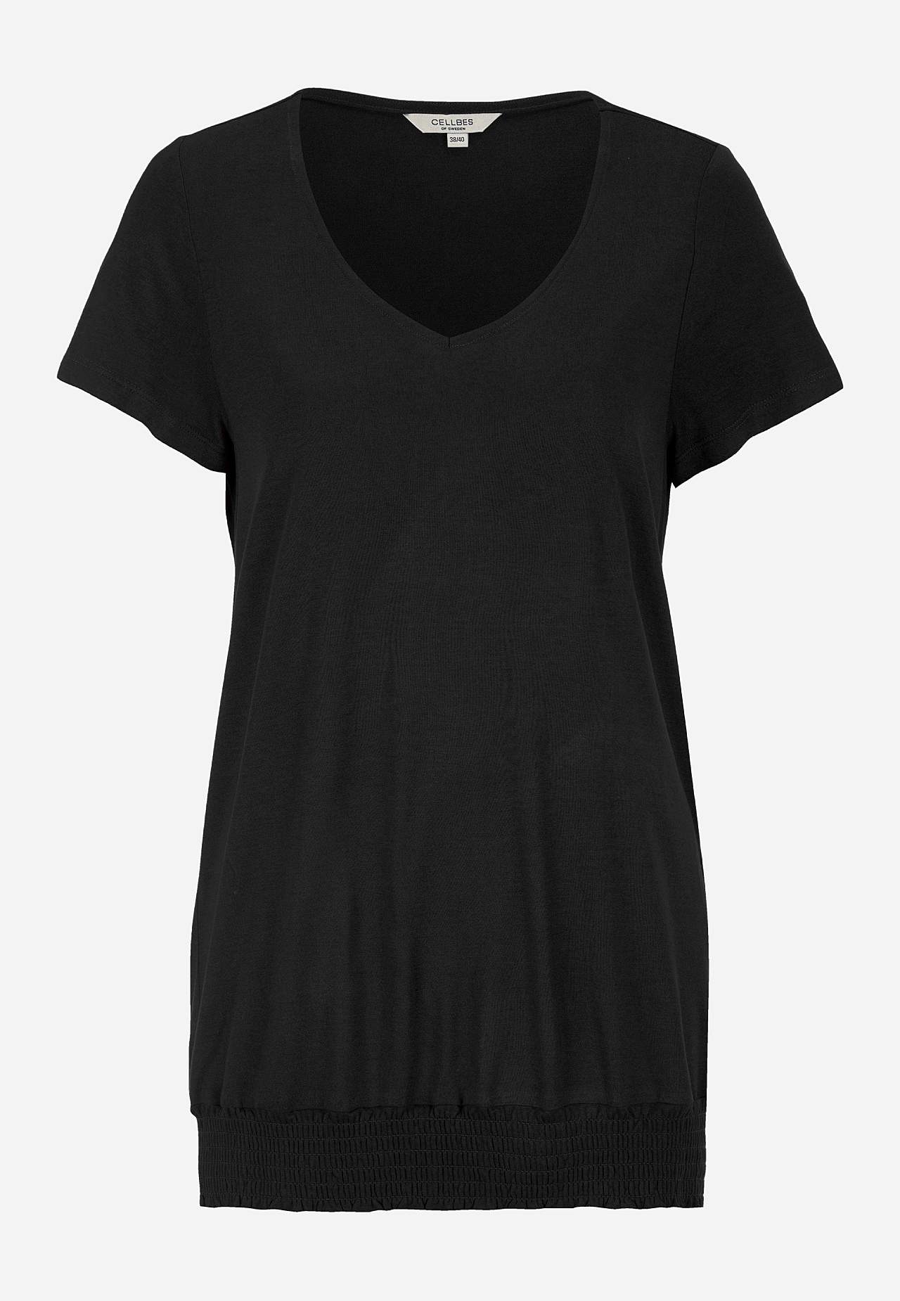 Jerseytop med smock