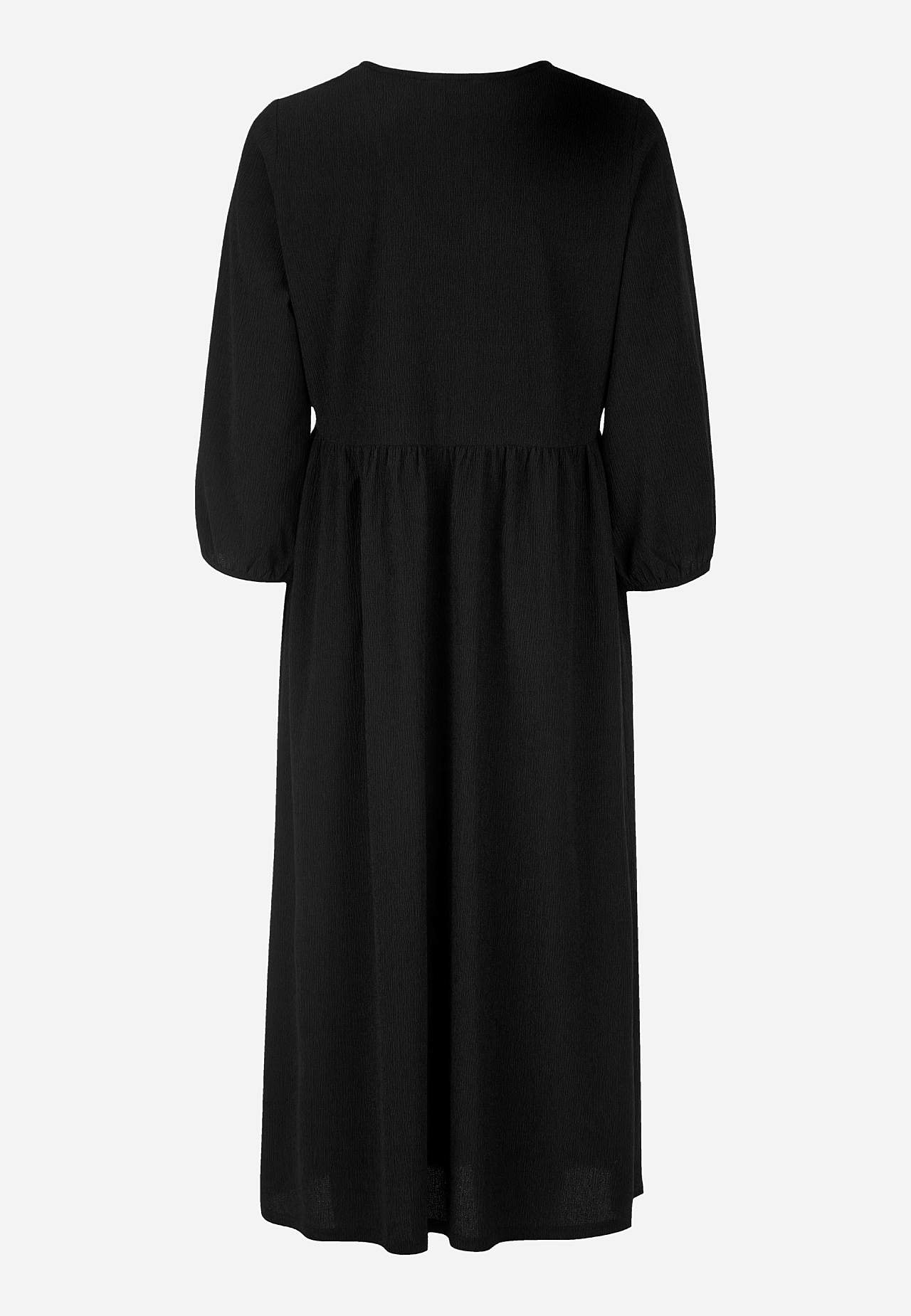 Jerseykjole med strukturmønster
