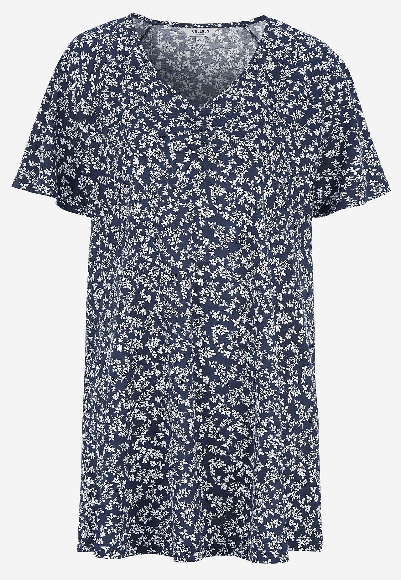 Jerseytunika med korte ærmer