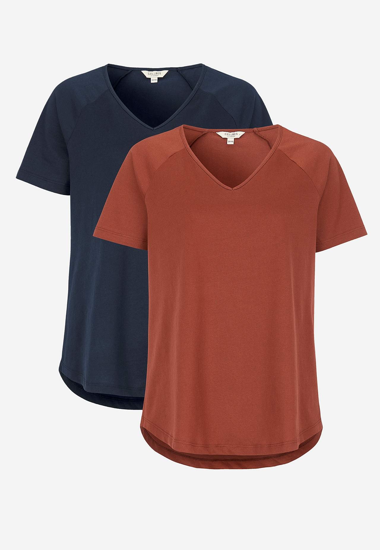 Jerseytop med raglanærme Alex 2-pack