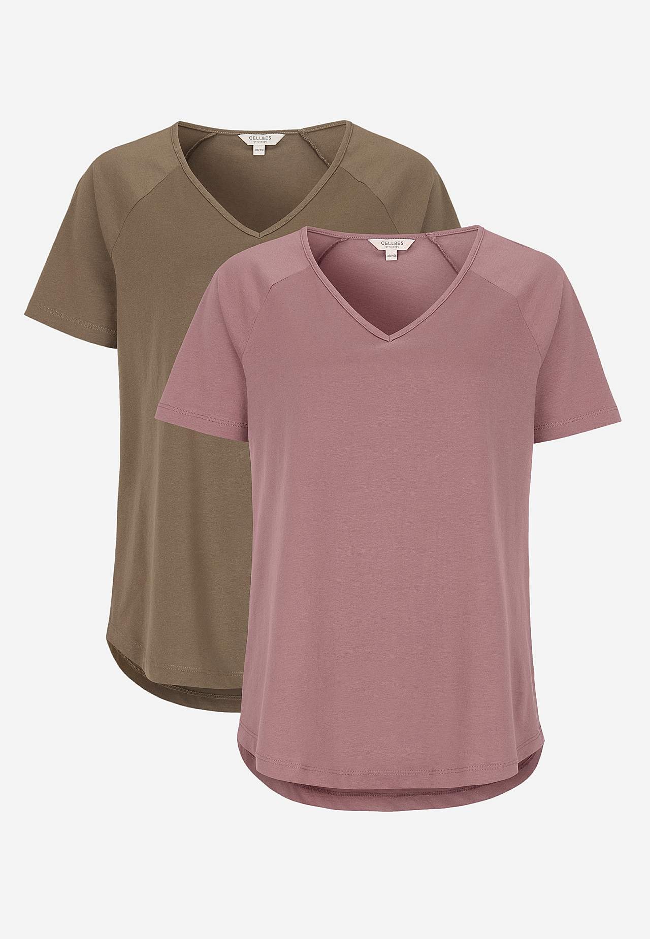 Jerseytop med raglanærme Alex 2-pack