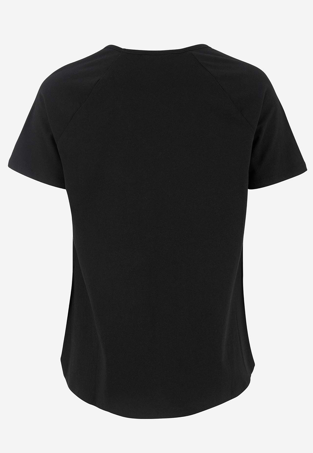 Jerseytop med raglanærme 2-pack