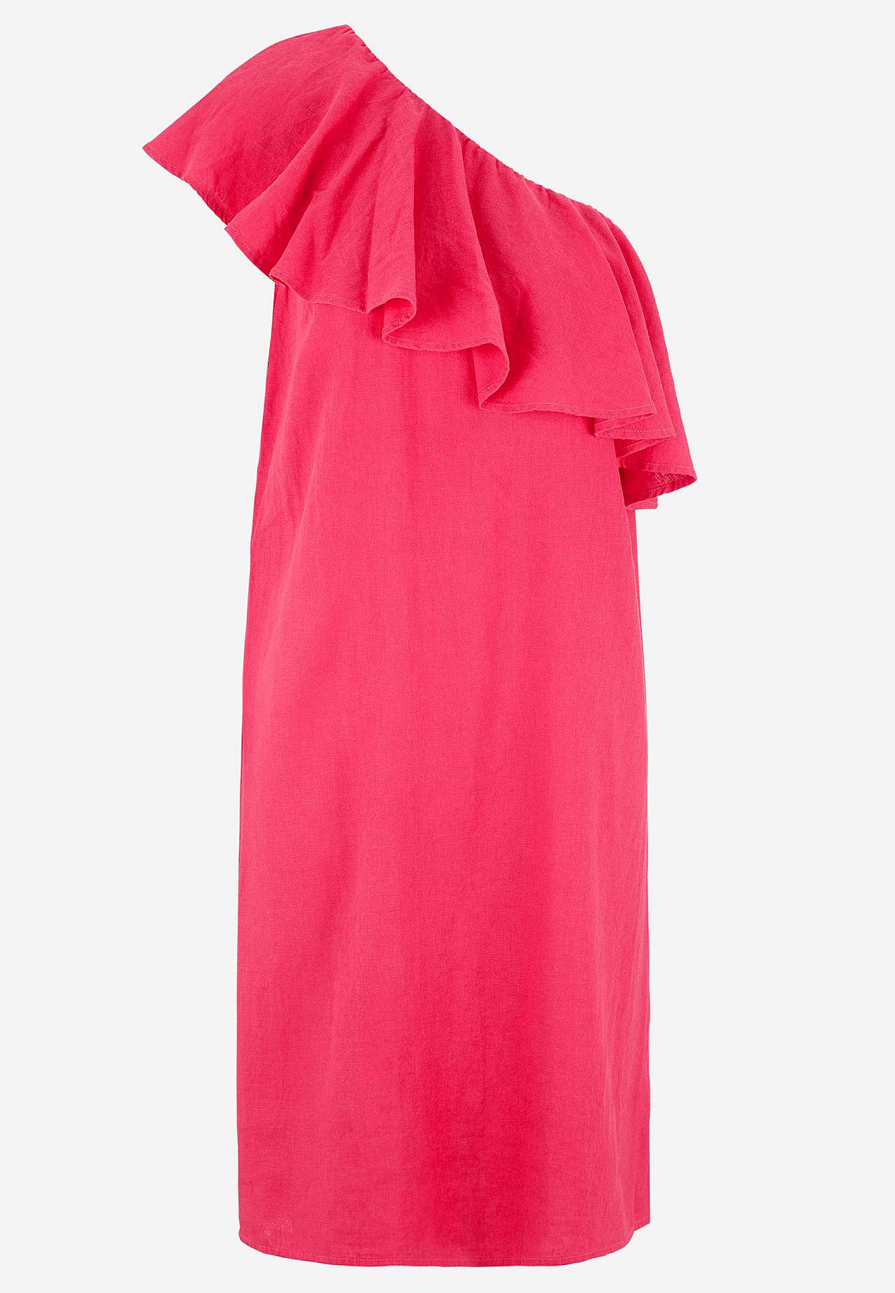 Asymmetrisk hørkjole