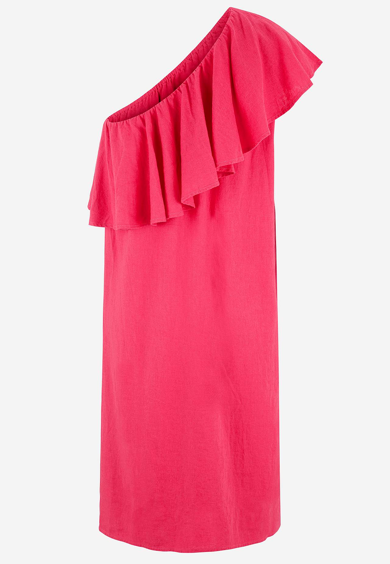 Asymmetrisk hørkjole