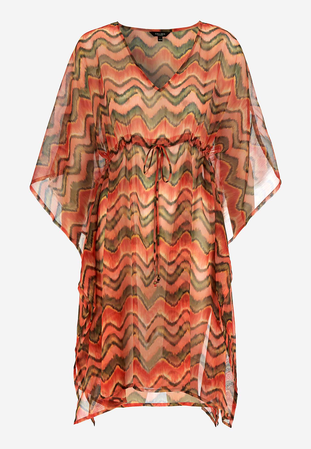 Mønstret strandkaftan