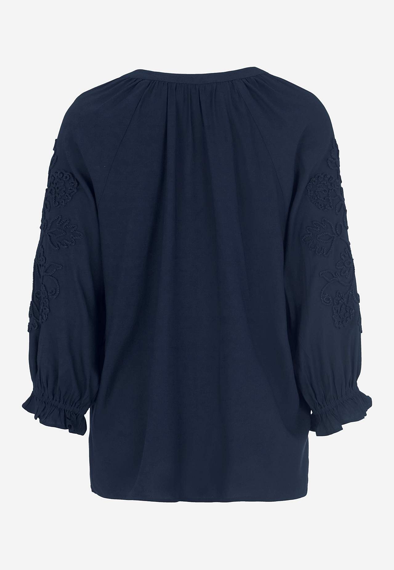 Bluse med broderi