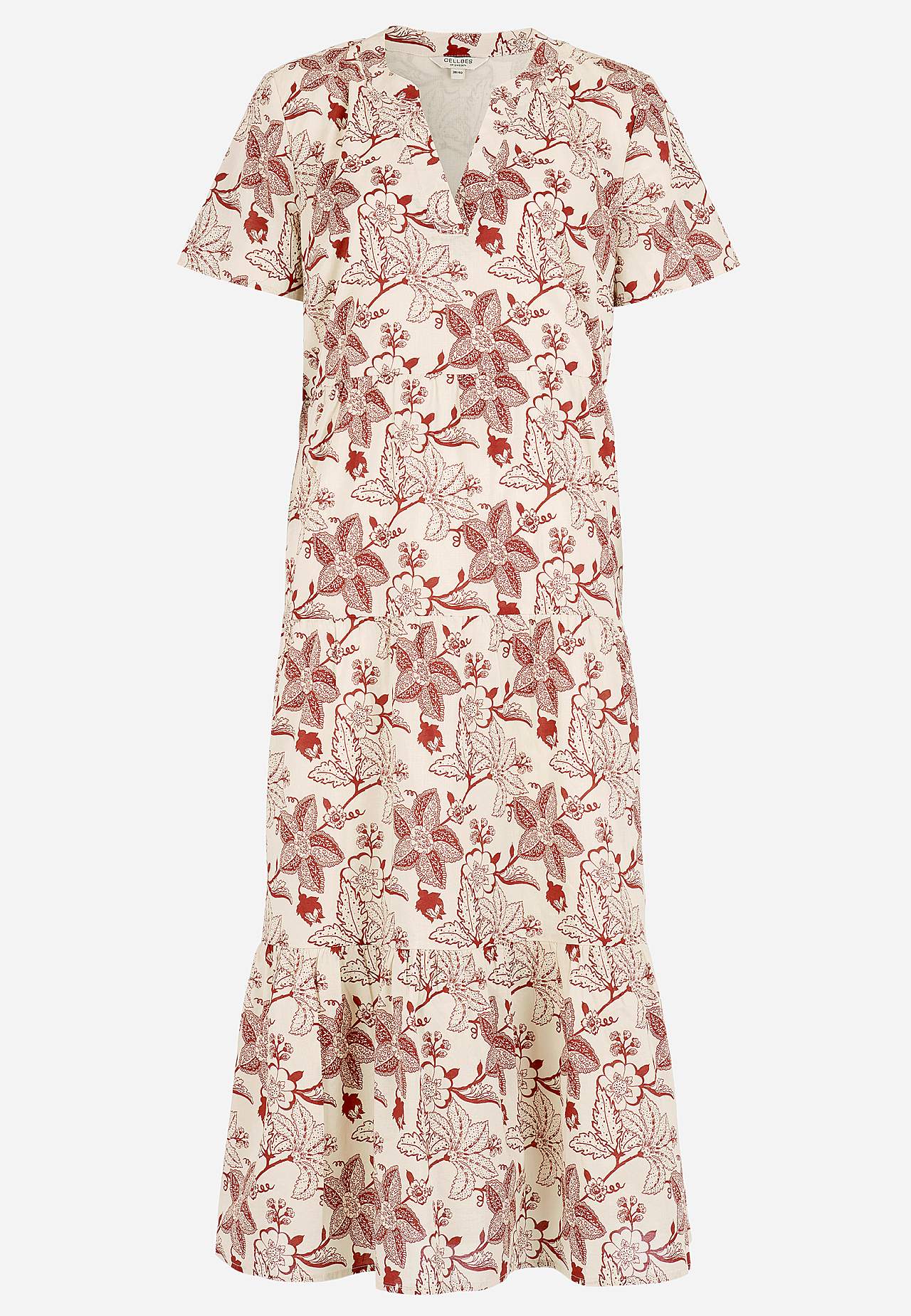 Bomuldskjole med volant